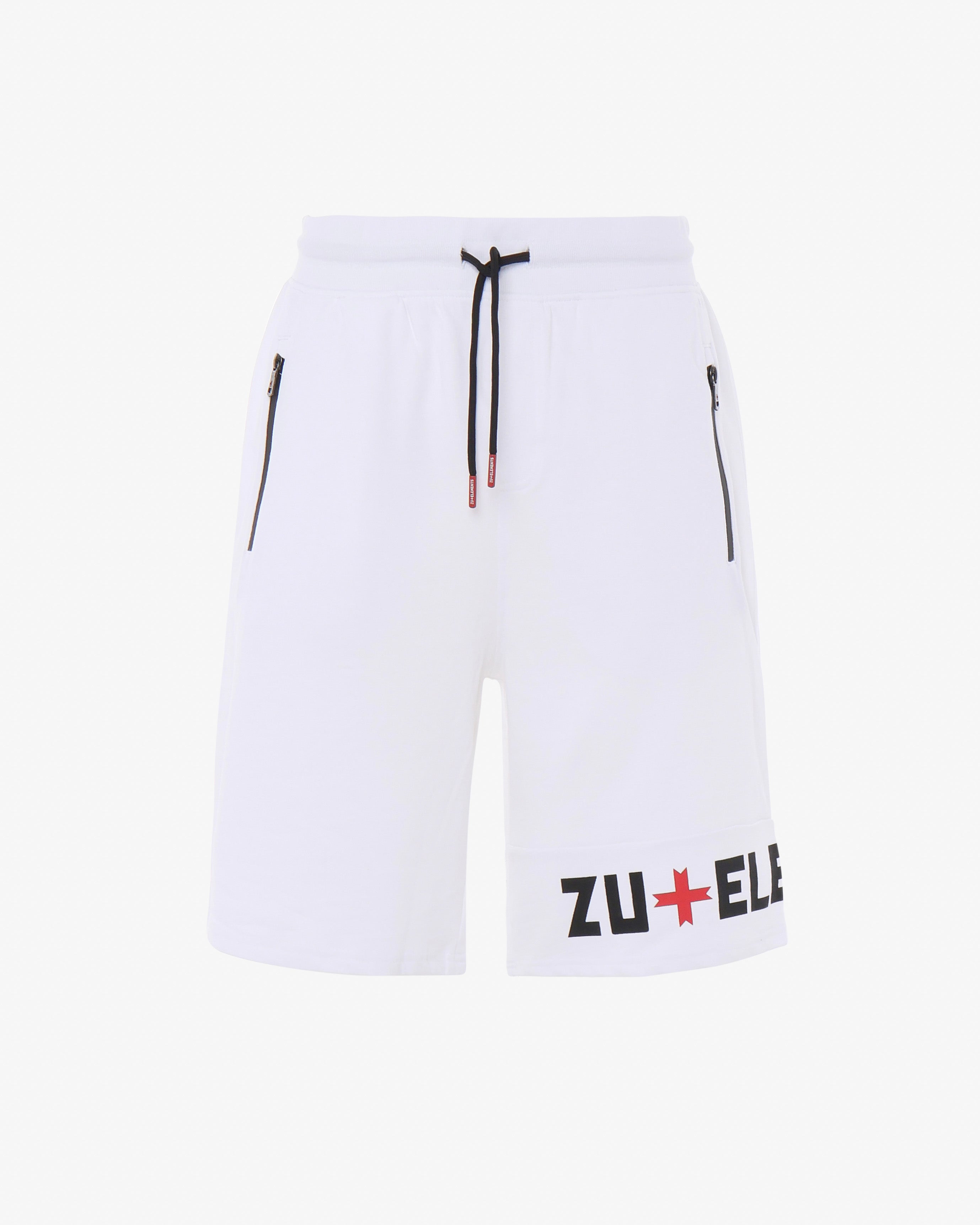 Bermuda in felpa fit con zip waterproof