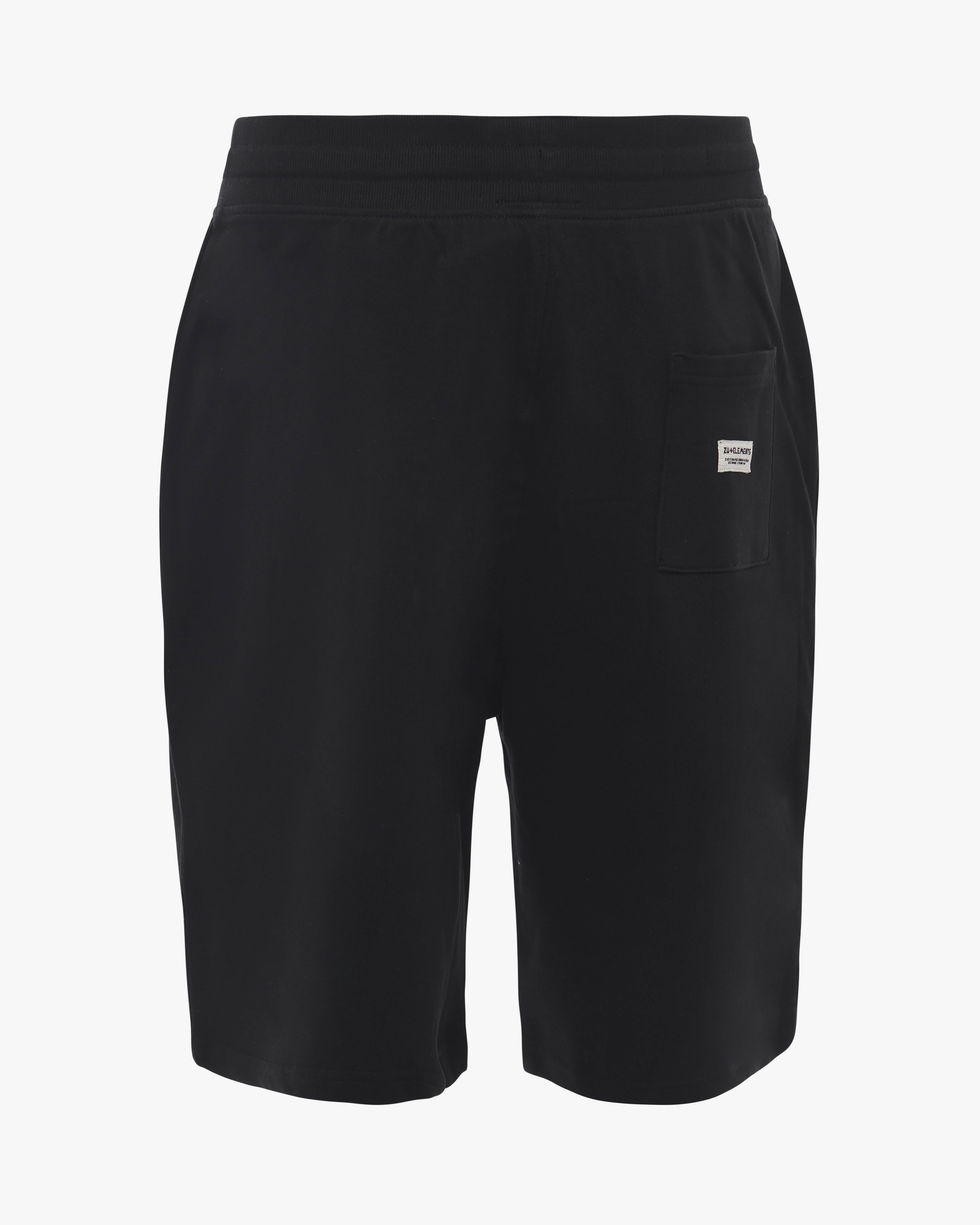 Relaxed fleece Bermuda shorts with embroidery