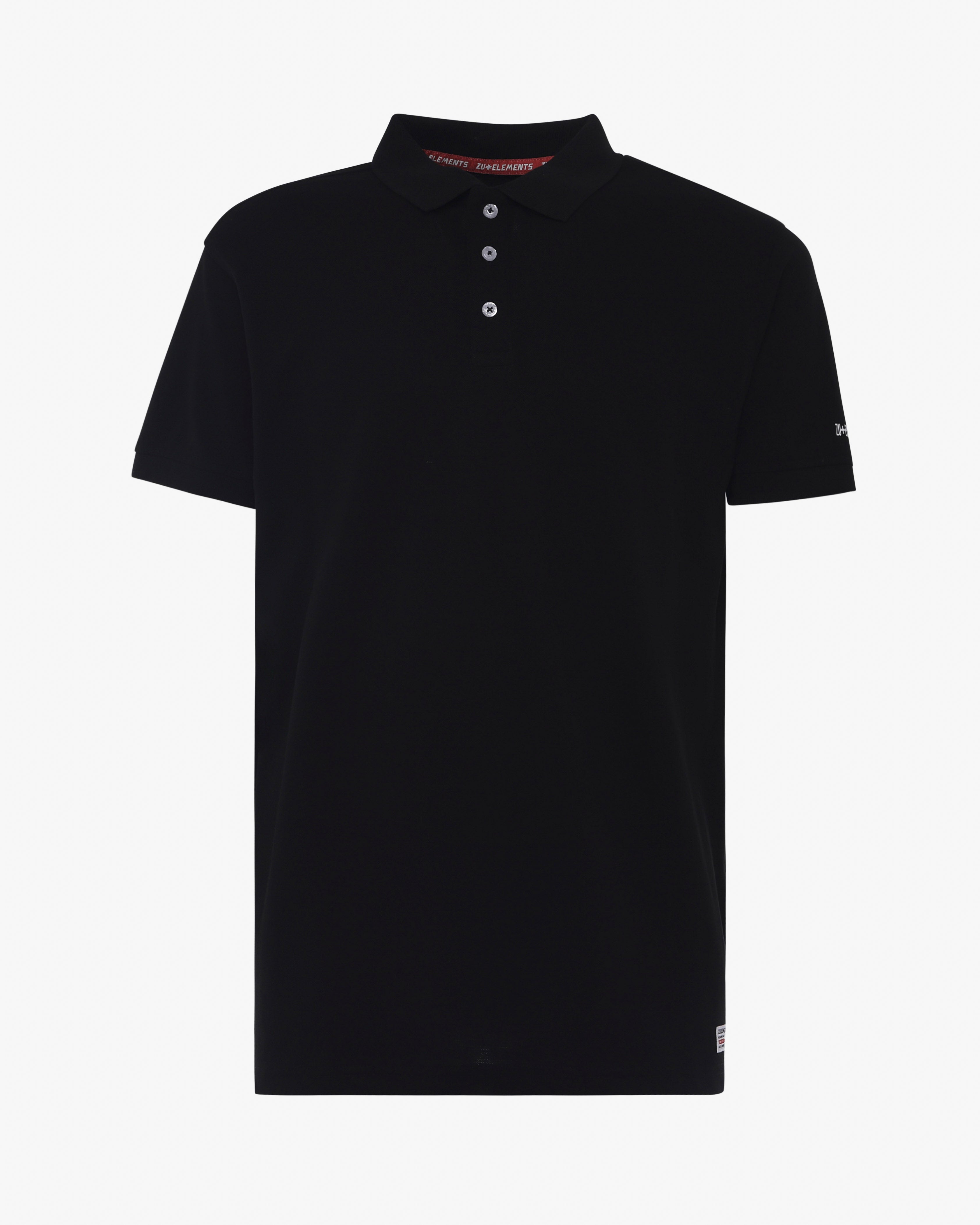 Polo shirt with micrologist on sleeve