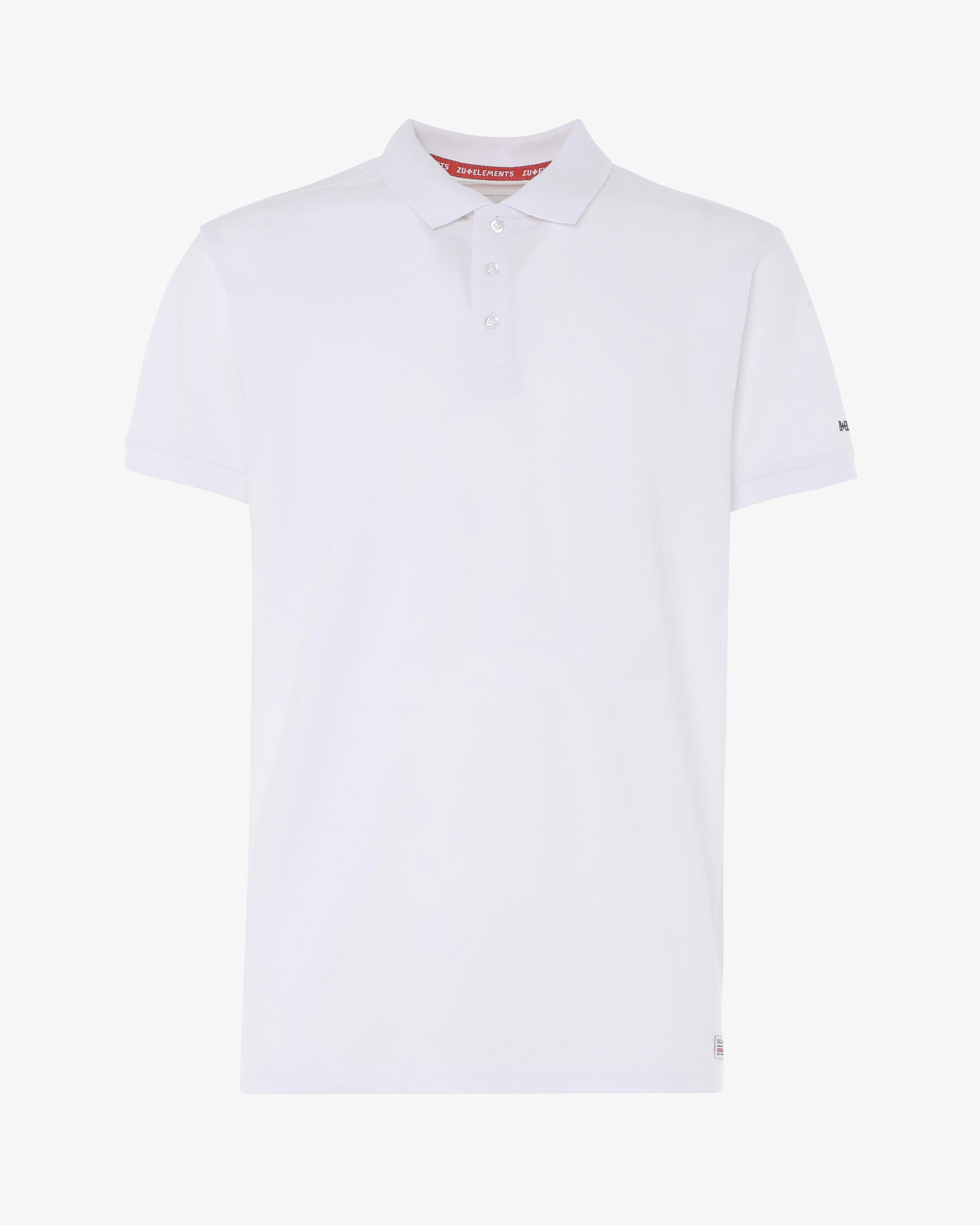 Polo shirt with micrologist on sleeve