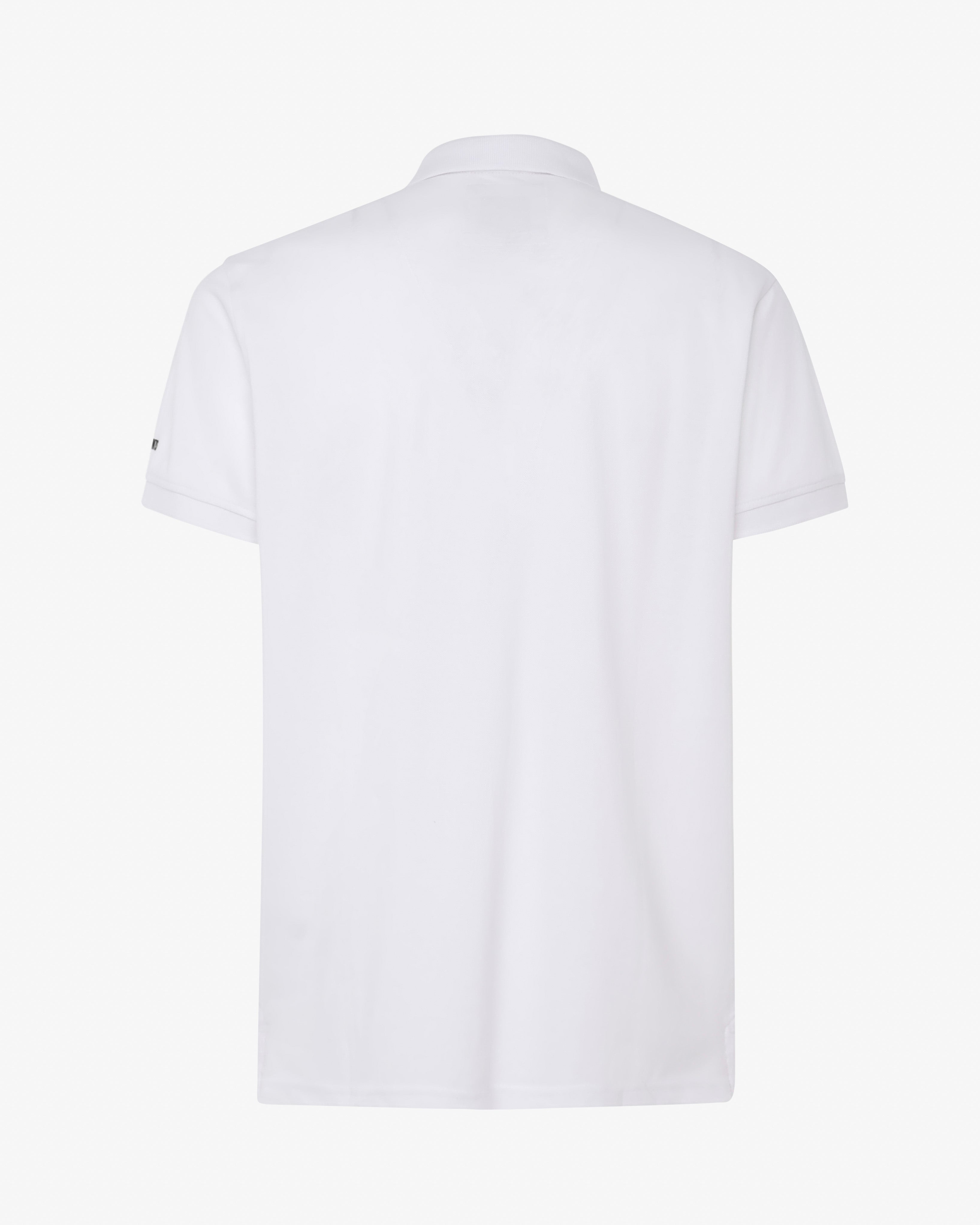 Polo shirt with micrologist on sleeve