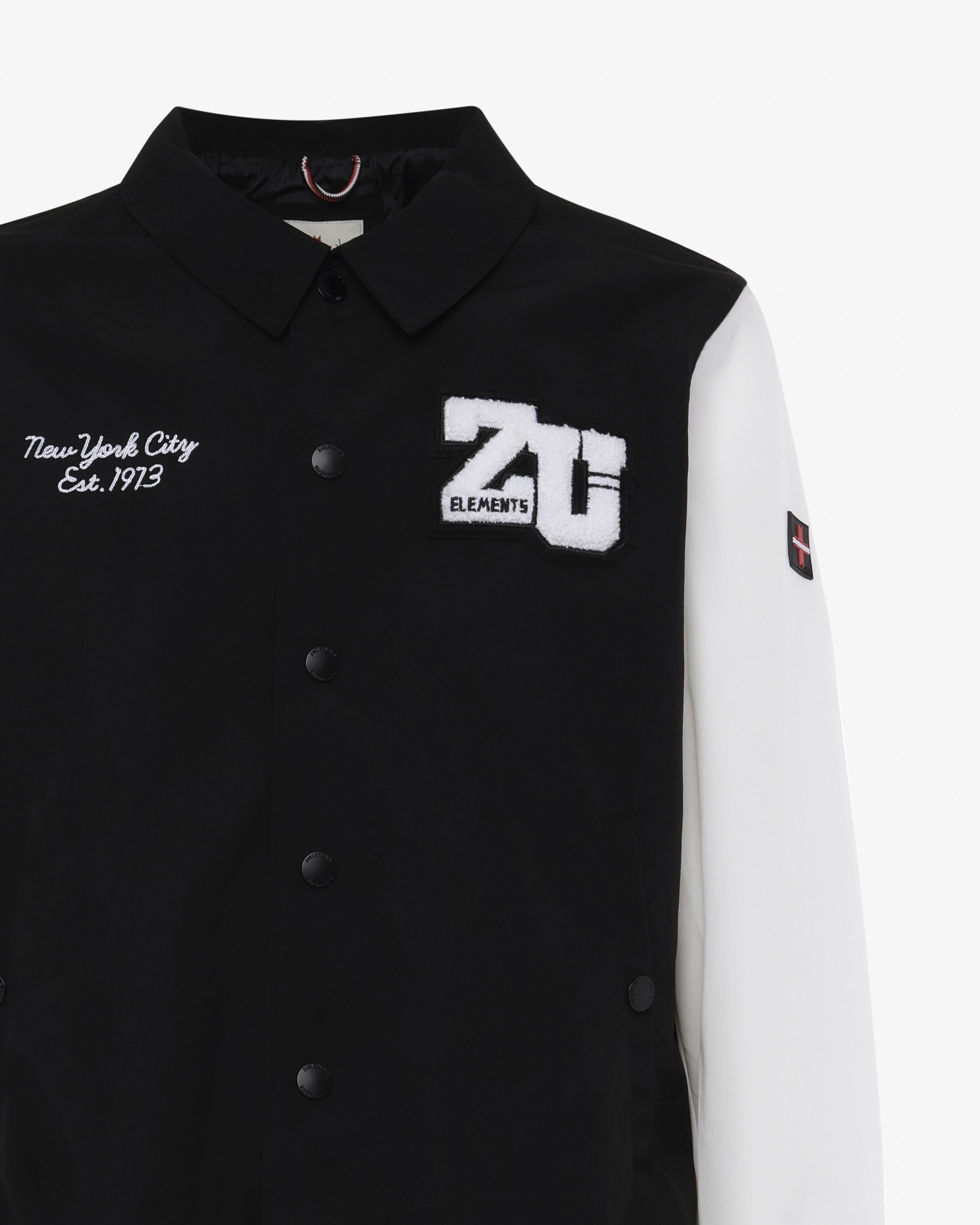 Varsity jacket with buttons