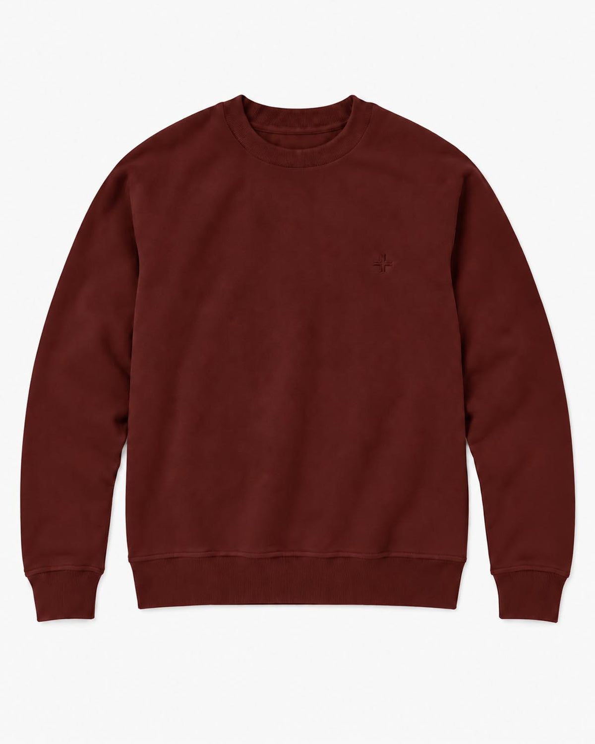 Maglia girocollo in viscosa con logo in tono