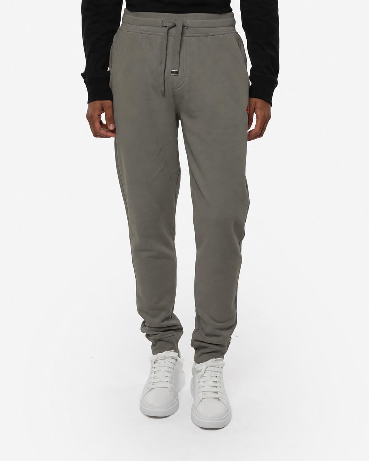 Pantaloni in felpa Carbon con logo ricamato