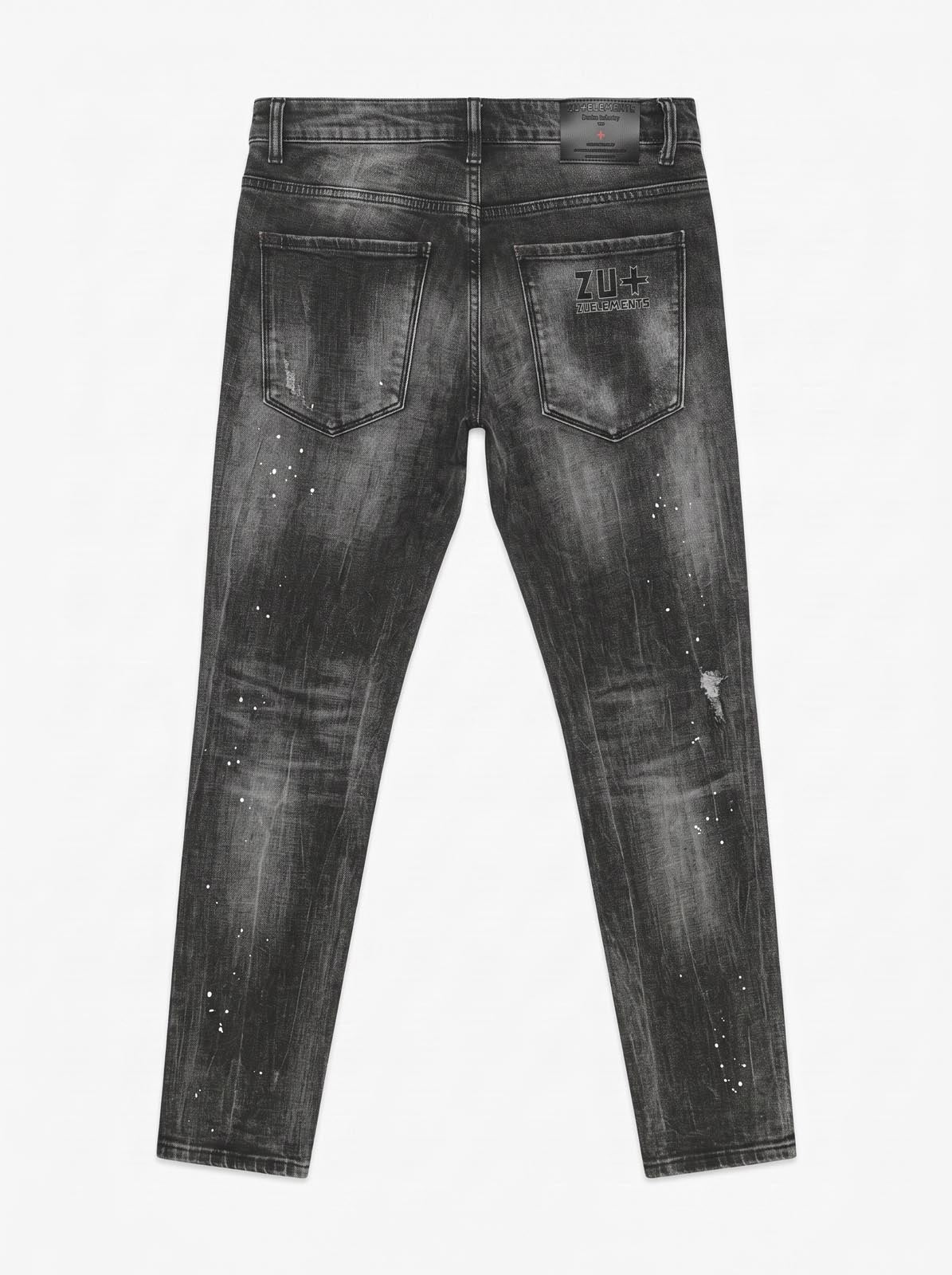 Jeans slim fit Sammy dark grey con logo stampato