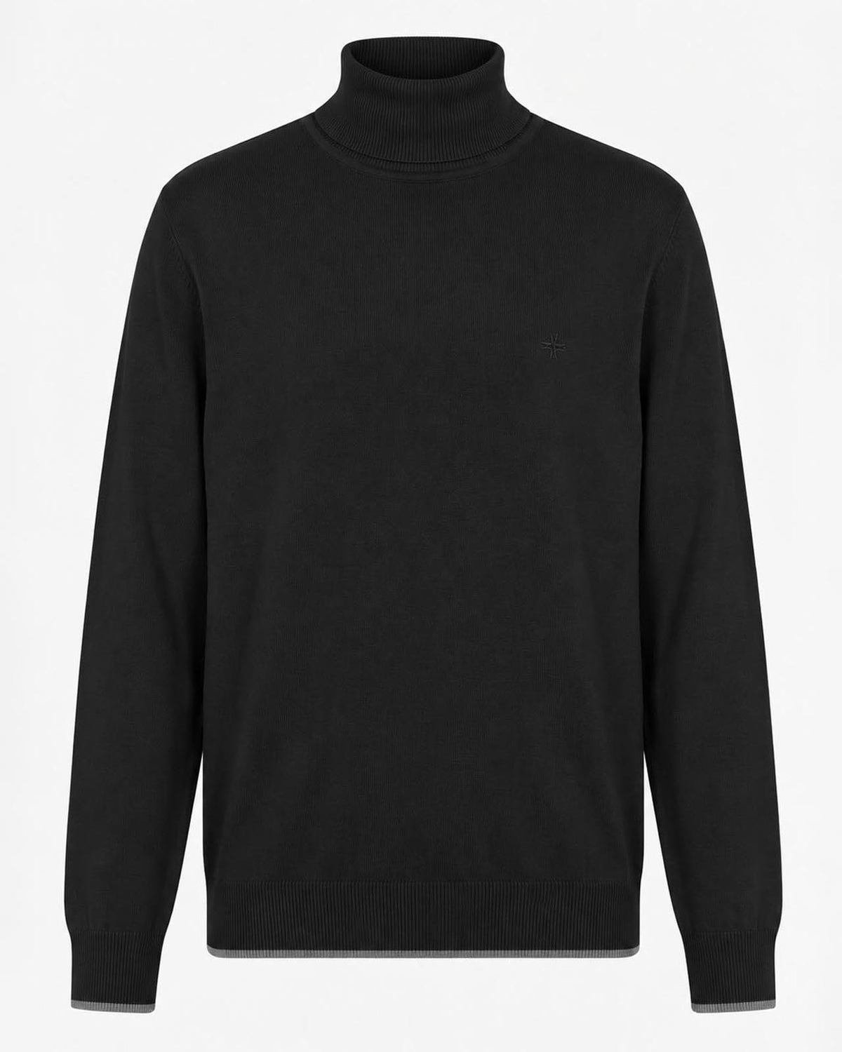 Maglia Collo alto con finiture a coste