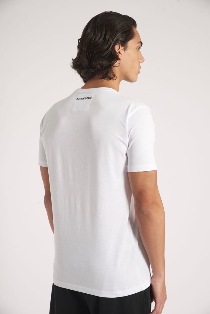 T-shirt girocollo maniche corte con logo stampato