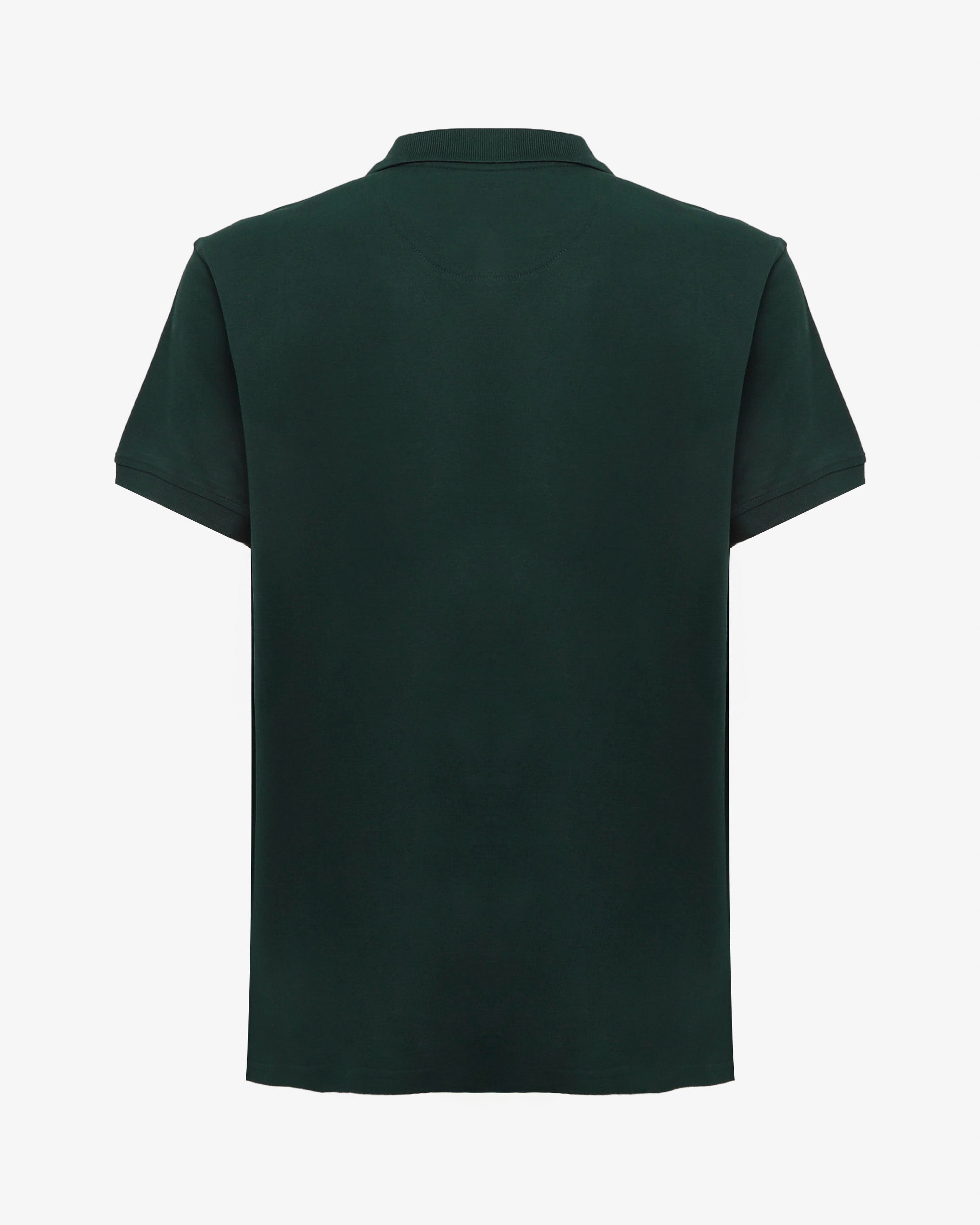 Polo piquet in puro cotone con logo ricamato e bottoni logati