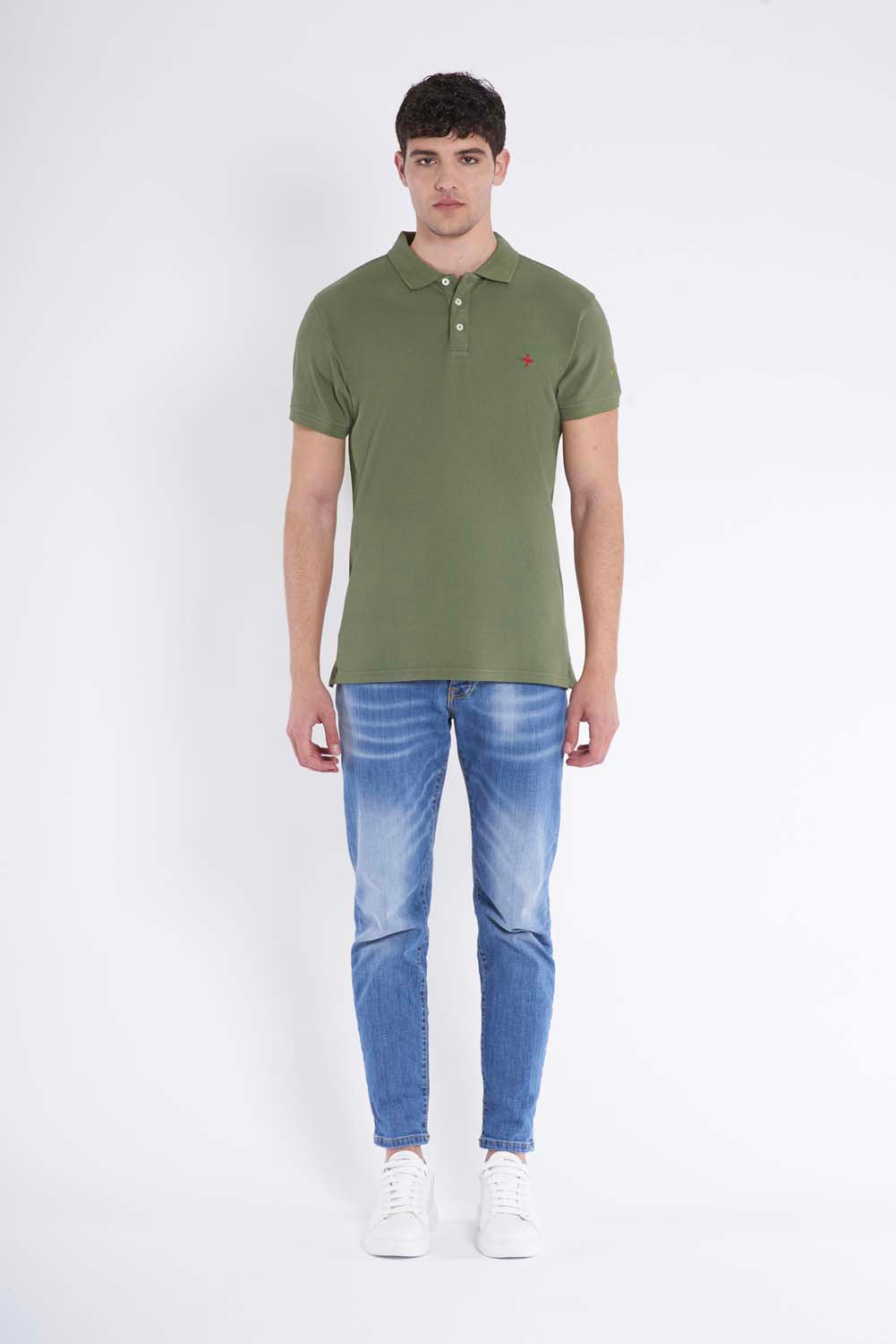 Polo con micrologo davanti