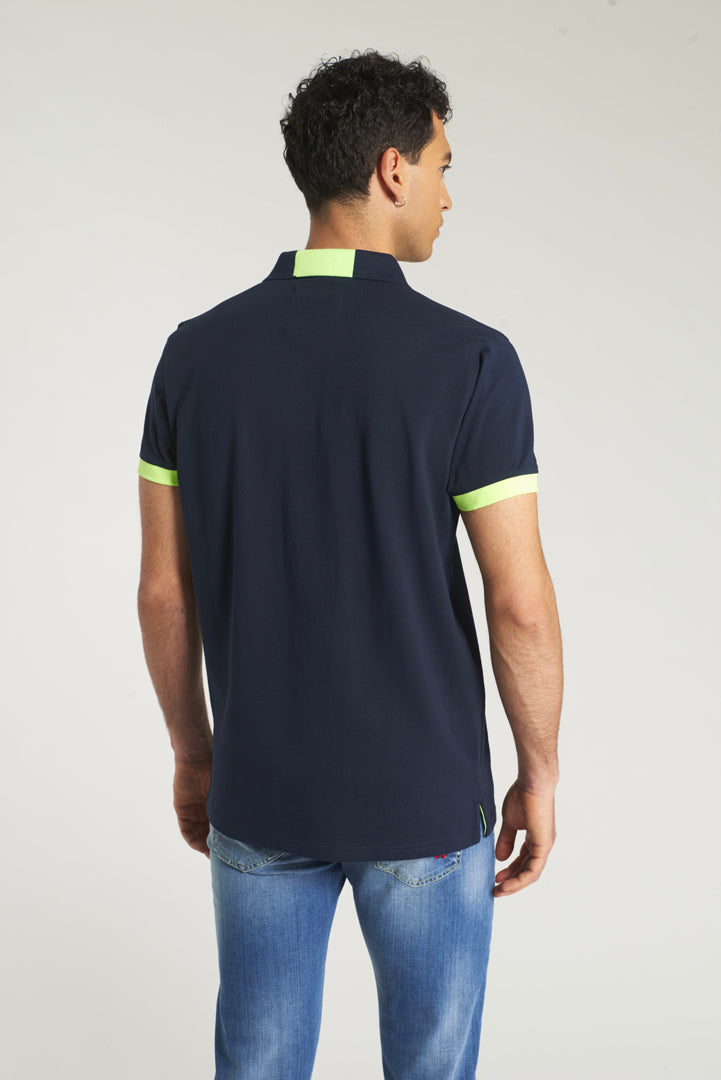 Piquet polo with embroidered logo