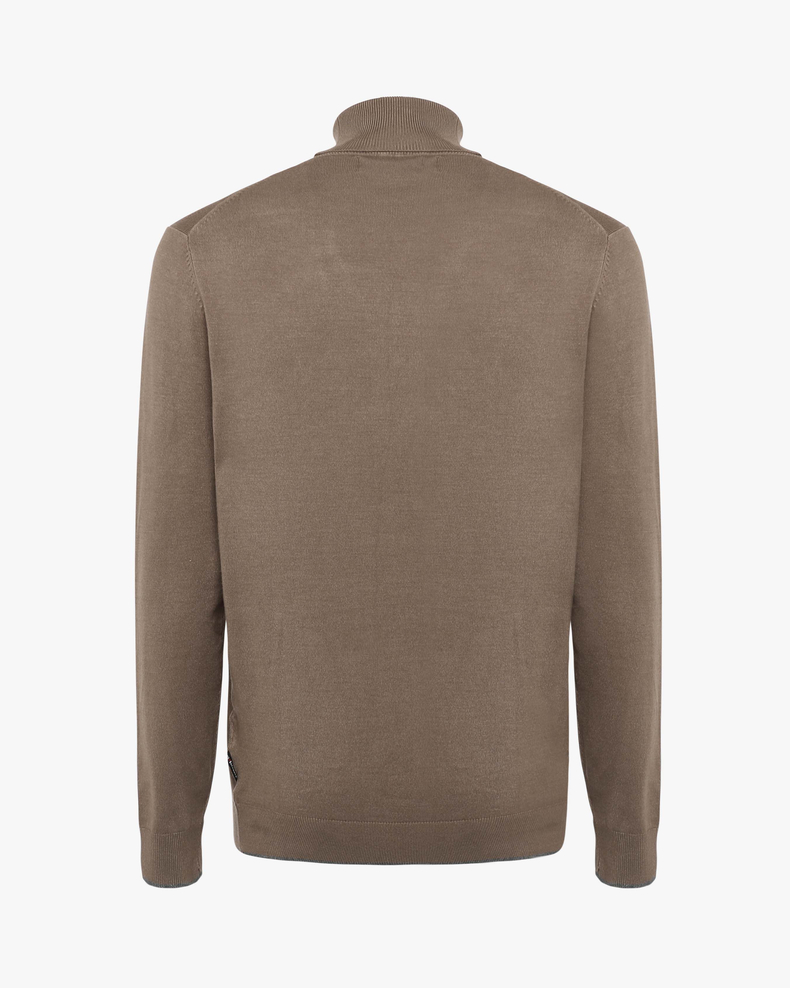 Maglia Collo alto con finiture a coste