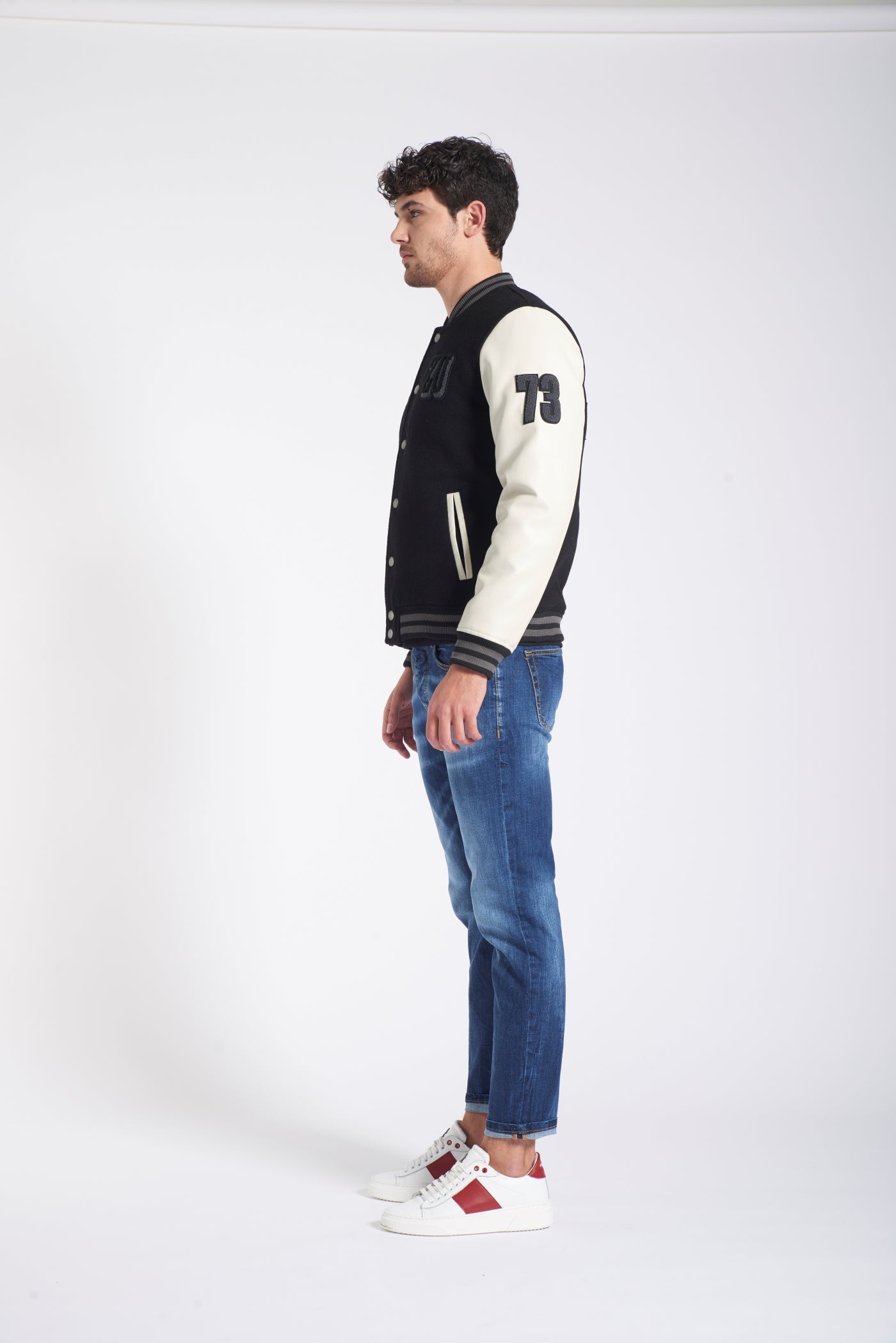 Giubbotto Varsity Bimaterico