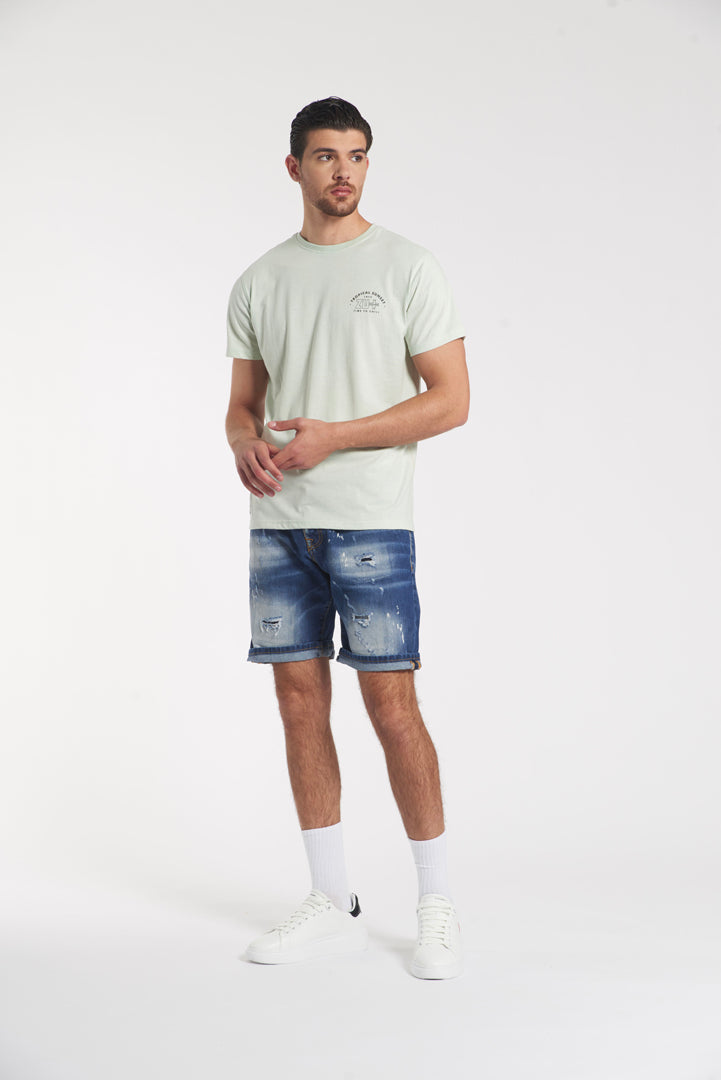 T-shirt con stampa sul retro