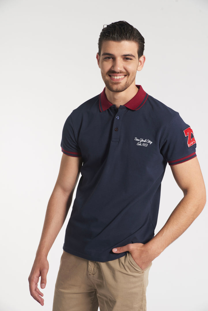 Pique polo shirt