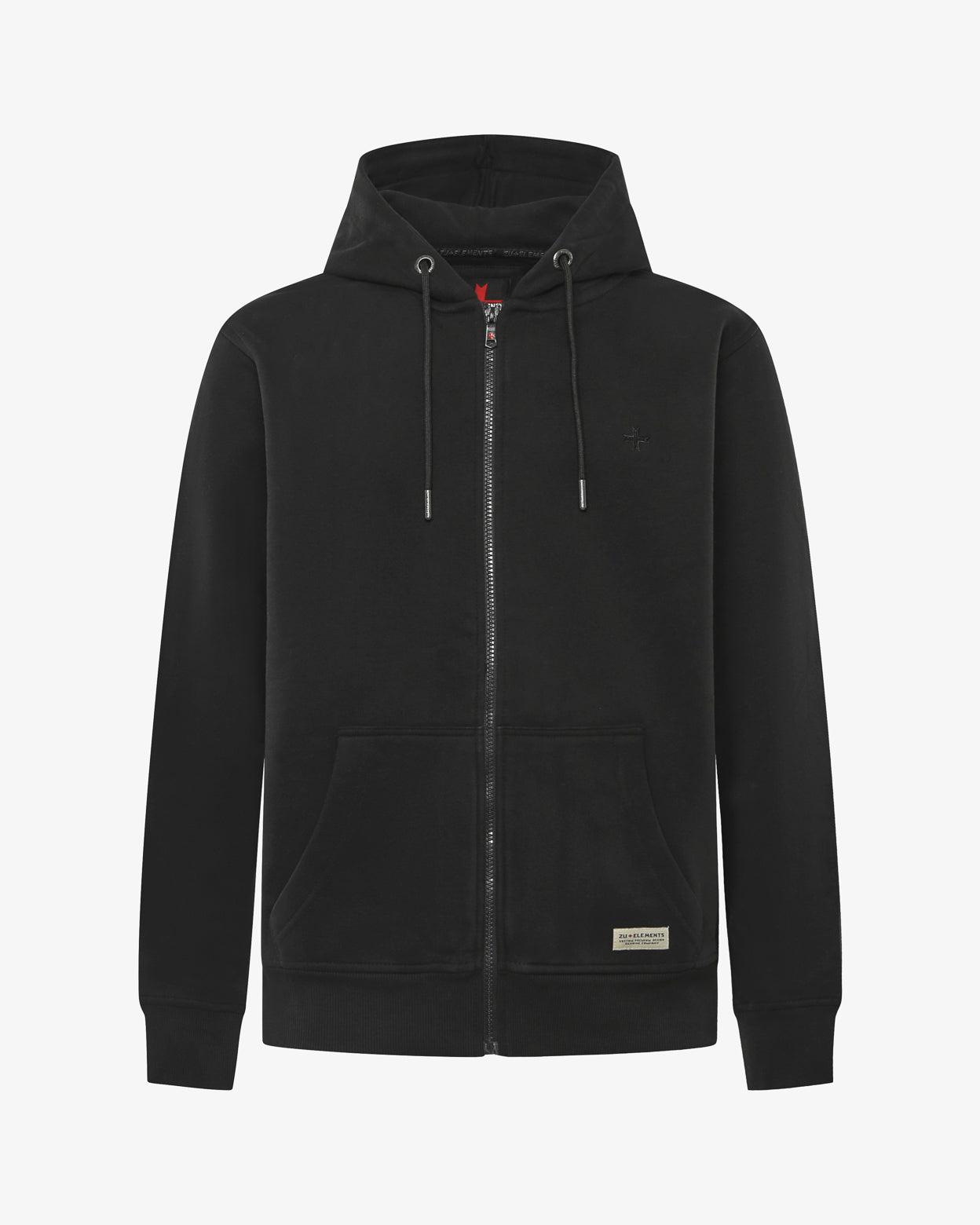 Felpa zip con cappuccio e logo in tono