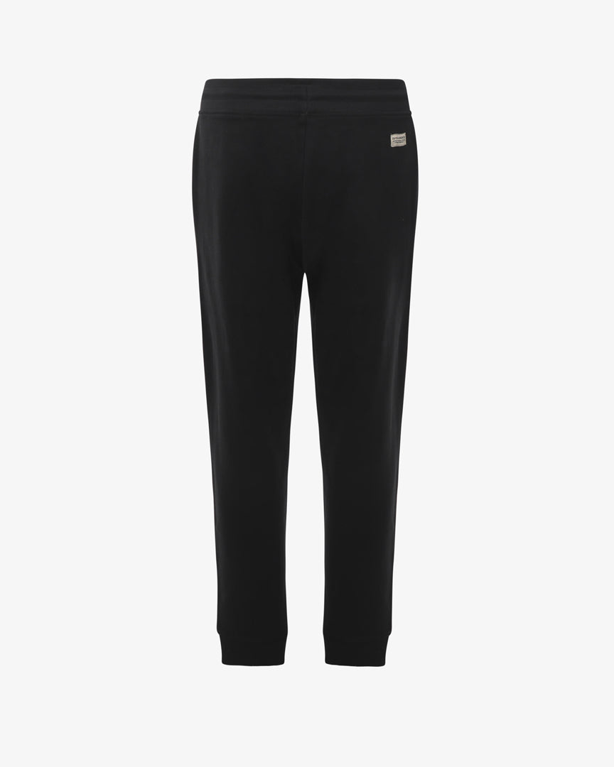 Sweatpants with embroidered micrologo