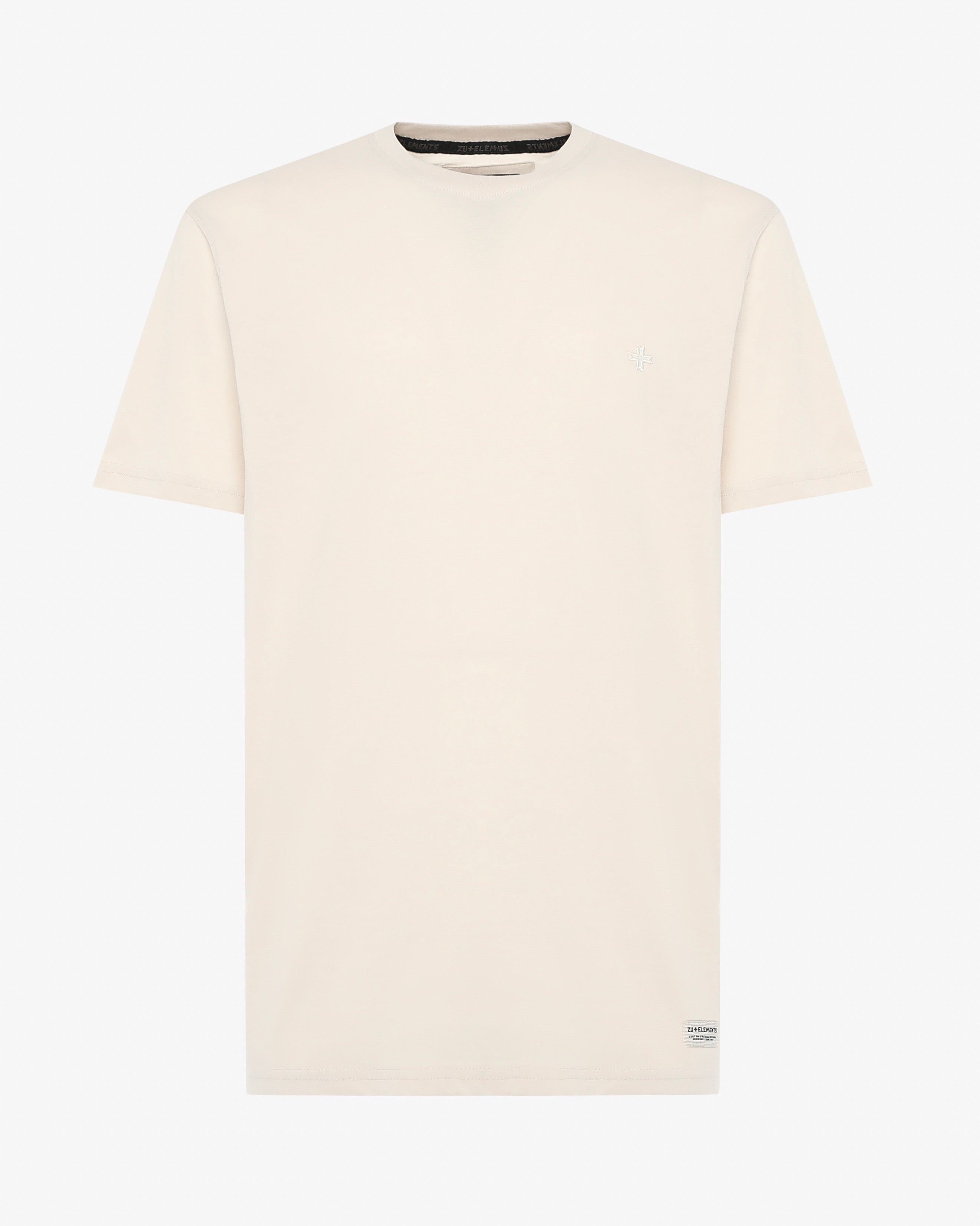 T-Shirt con ricamo tono su tono