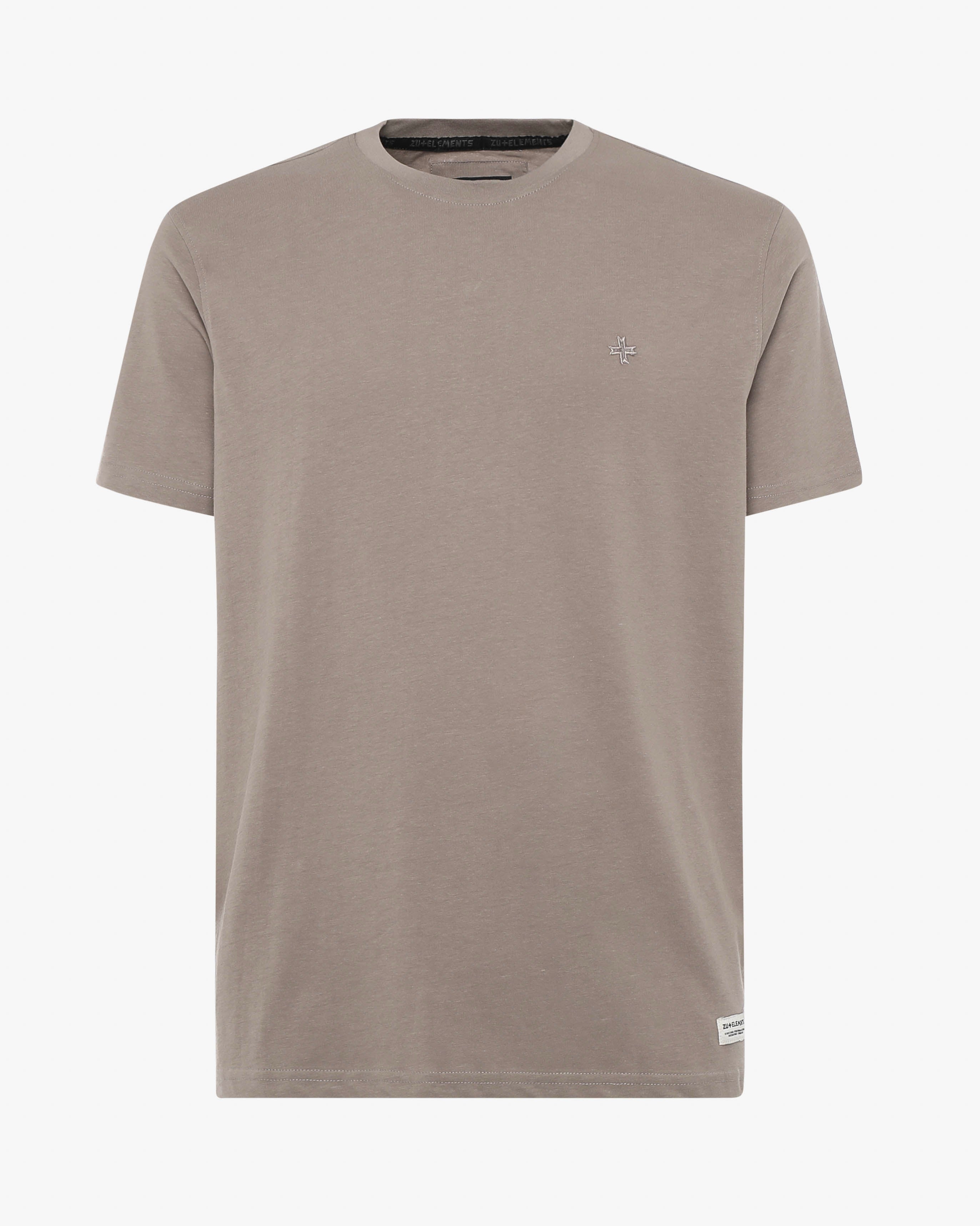 T-Shirt con ricamo tono su tono
