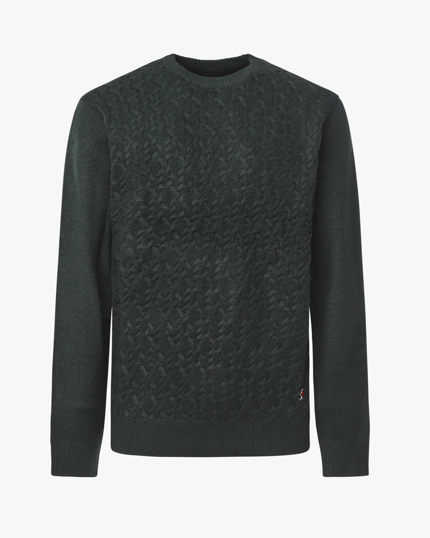 Maglia Girocollo con pattern "braids"