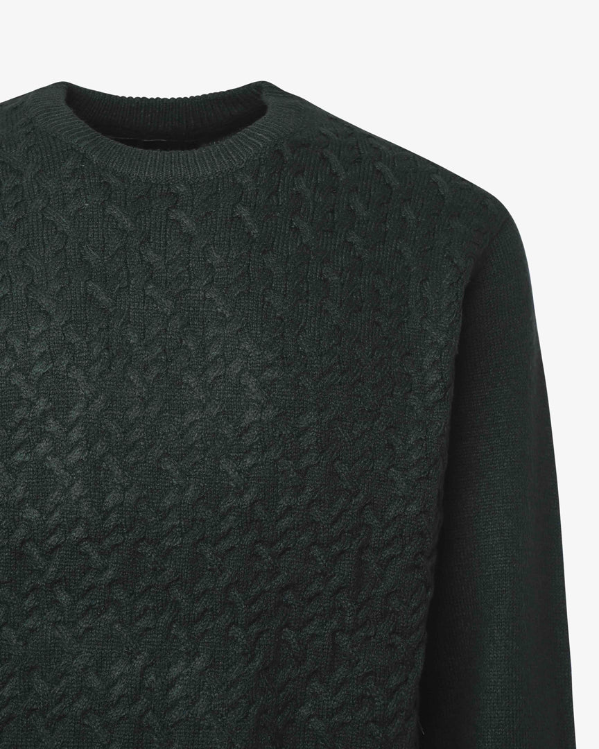 Maglia Girocollo con pattern "braids"