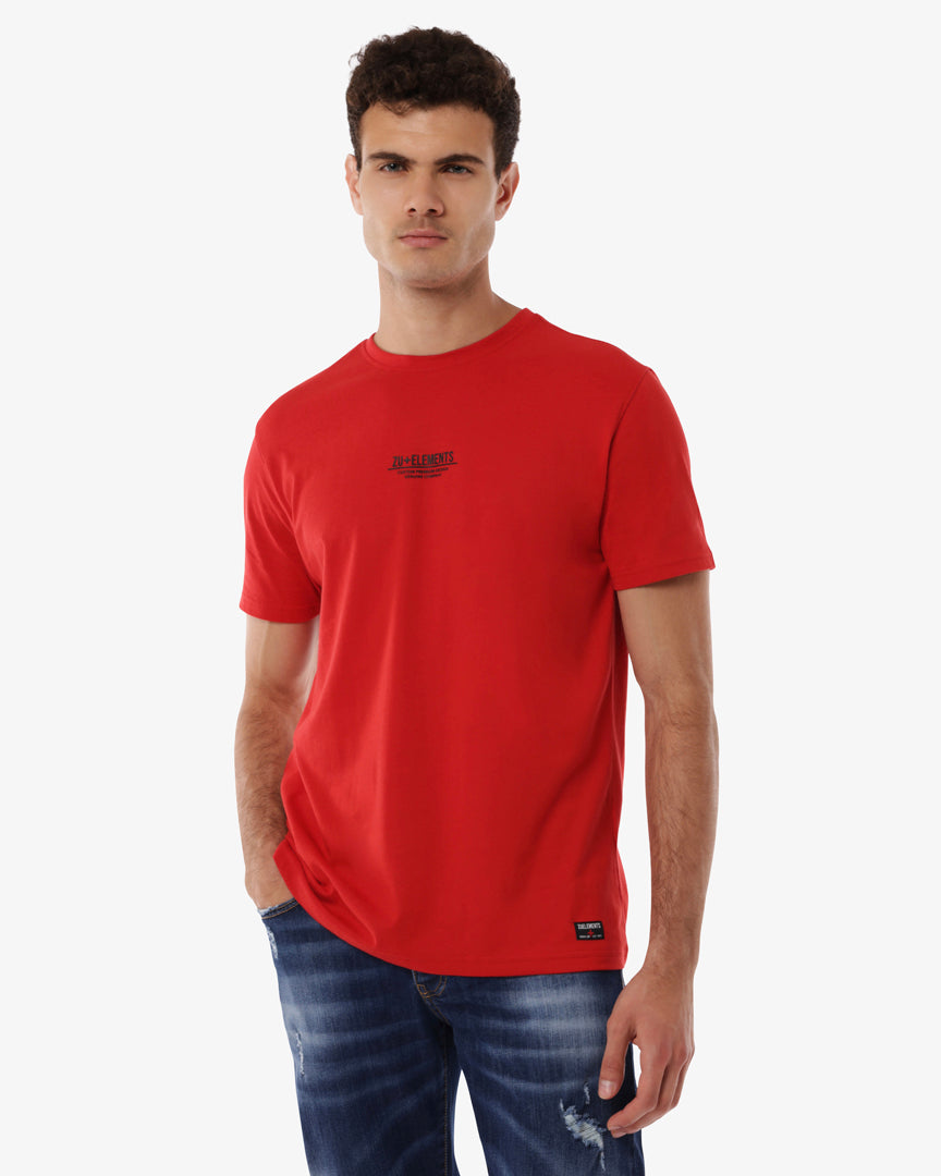 T-shirt con micrologo centrale sul petto