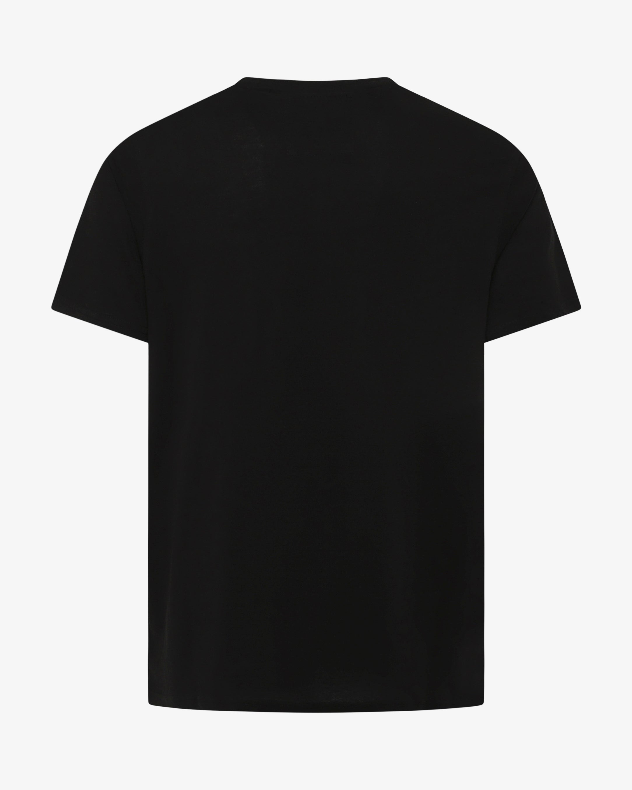 T-shirt girocollo maniche corte con micrologo ricamato