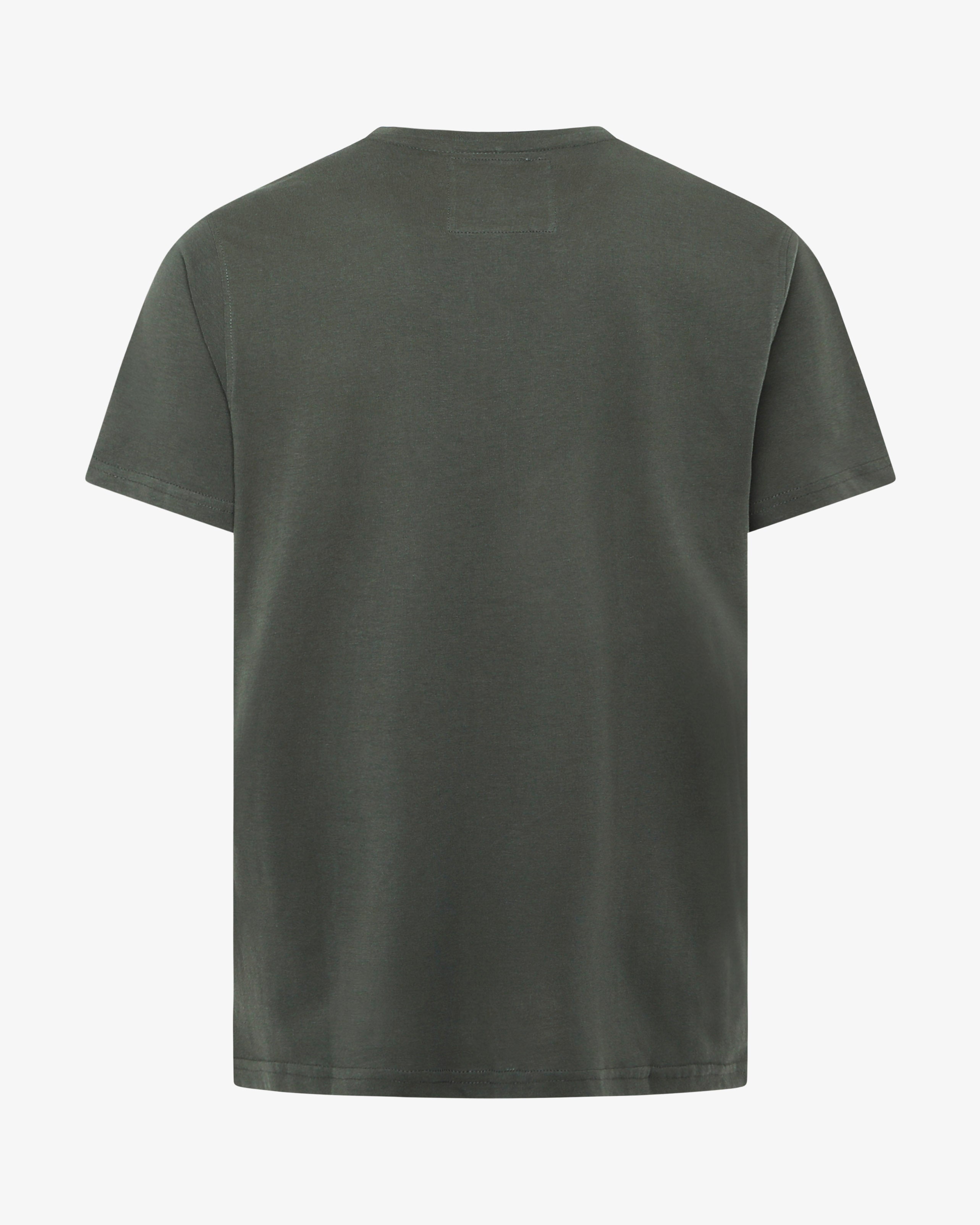 T-shirt girocollo maniche corte con micrologo ricamato
