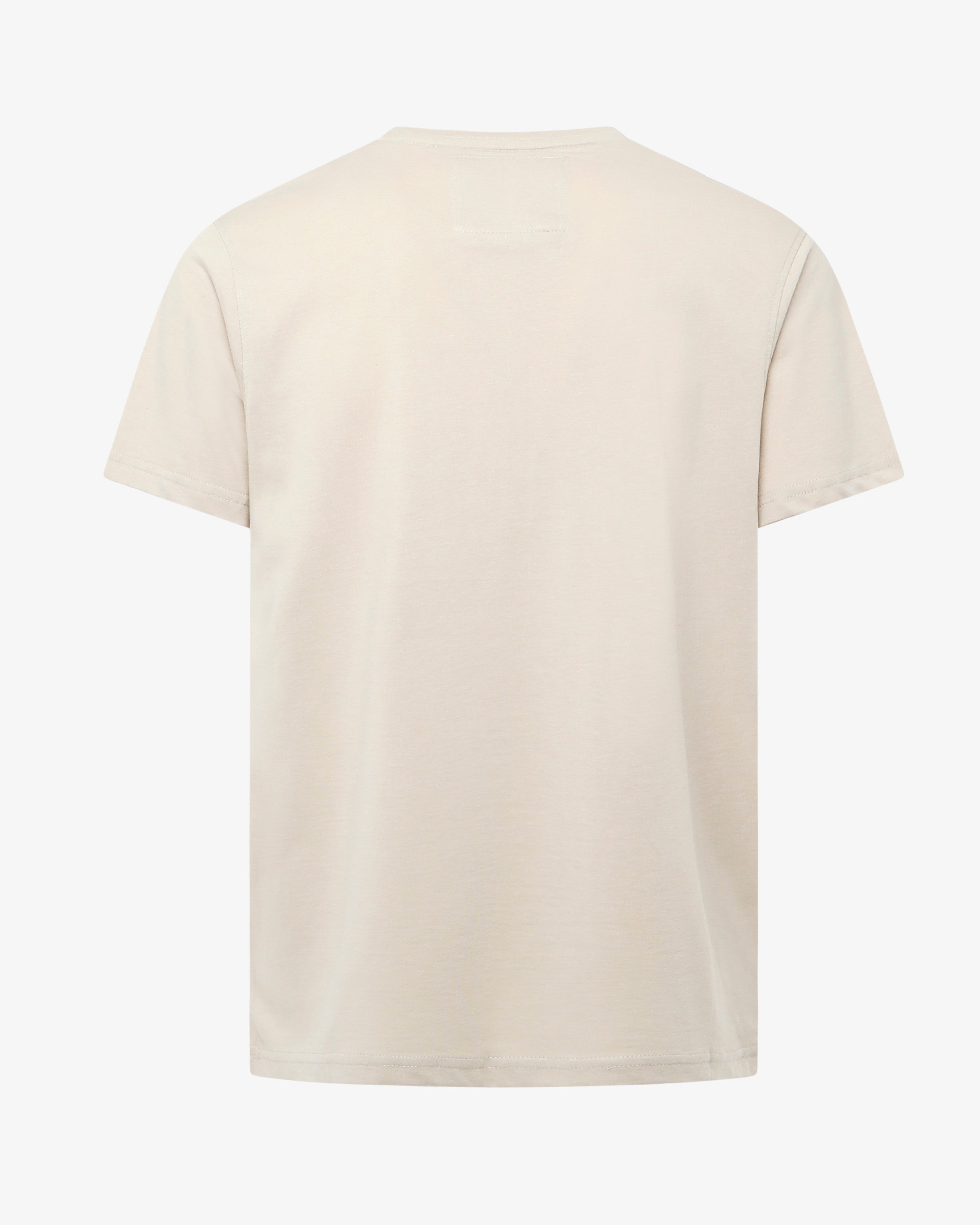T-shirt girocollo maniche corte con micrologo ricamato