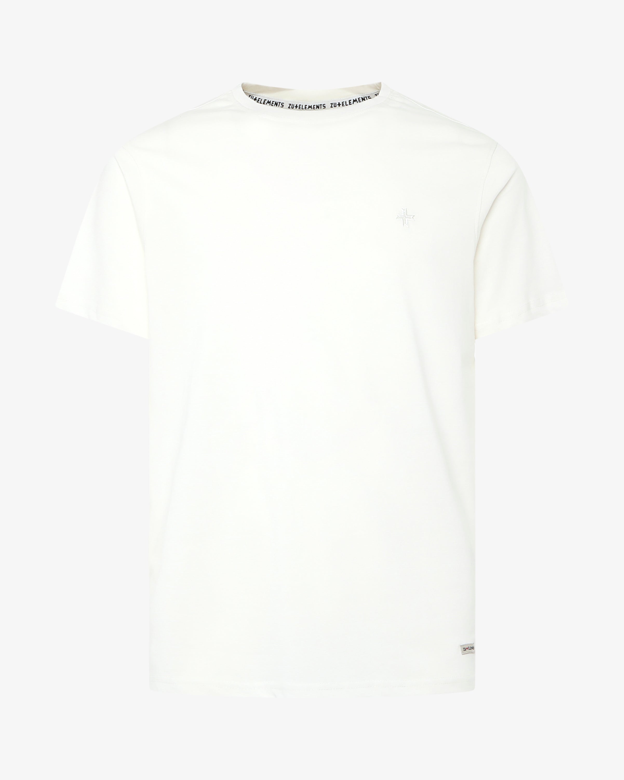 T-shirt girocollo maniche corte con micrologo ricamato