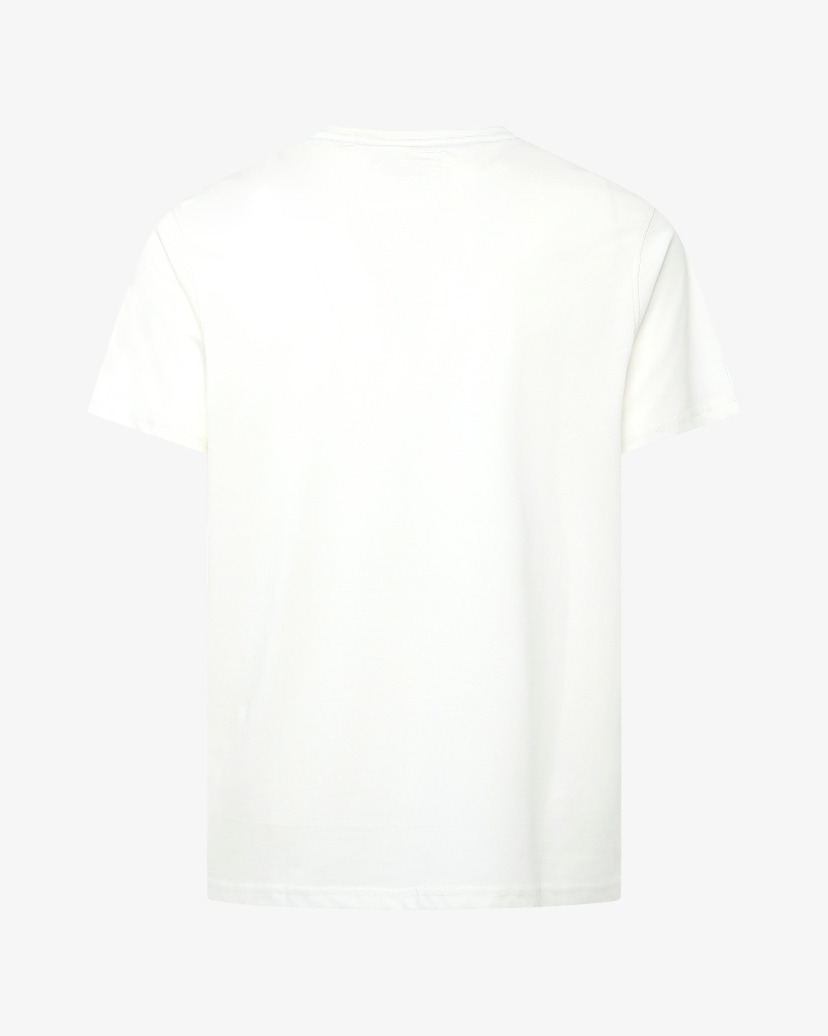 T-shirt girocollo maniche corte con micrologo ricamato