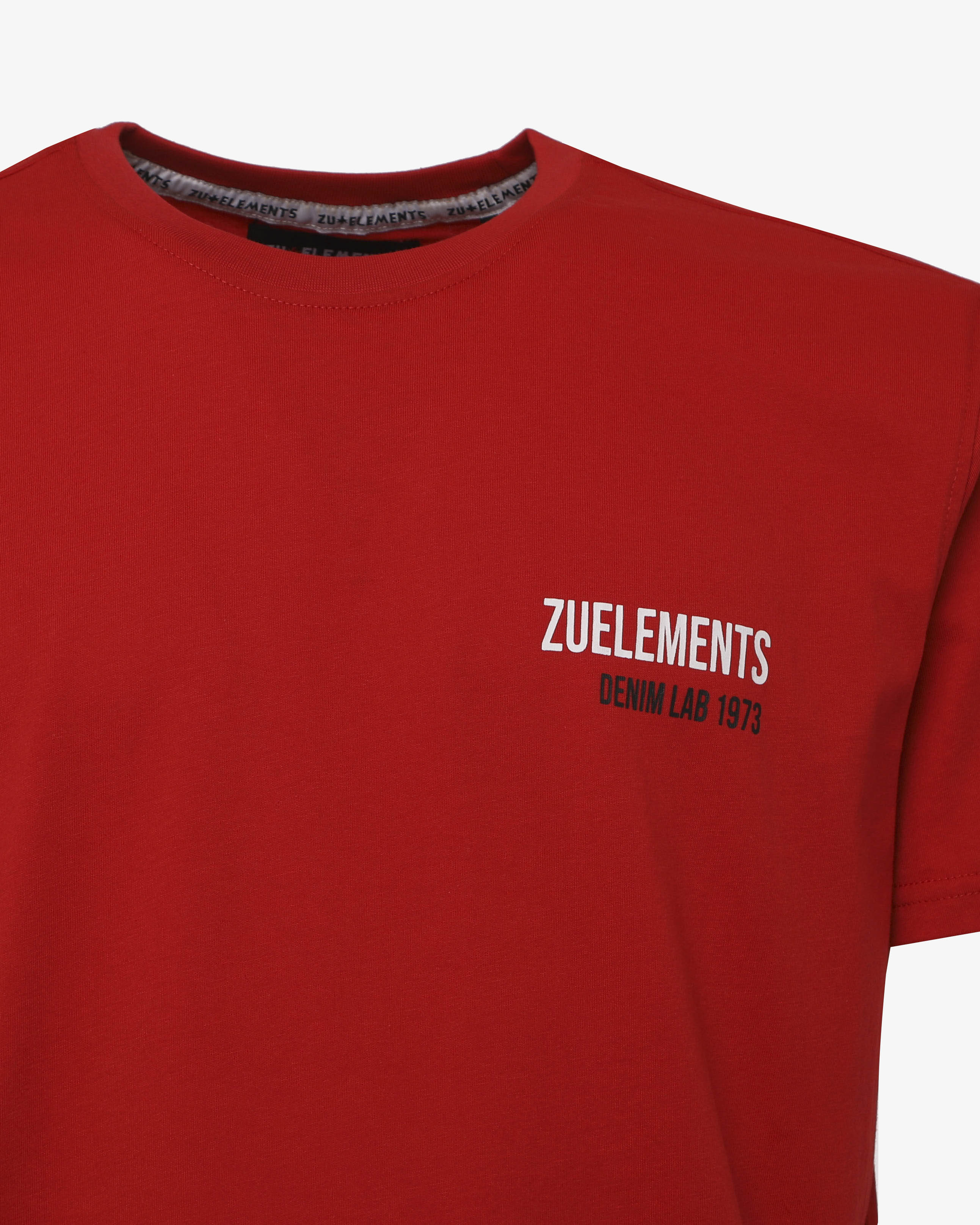 T-shirt con micrologo e stampa sul retro