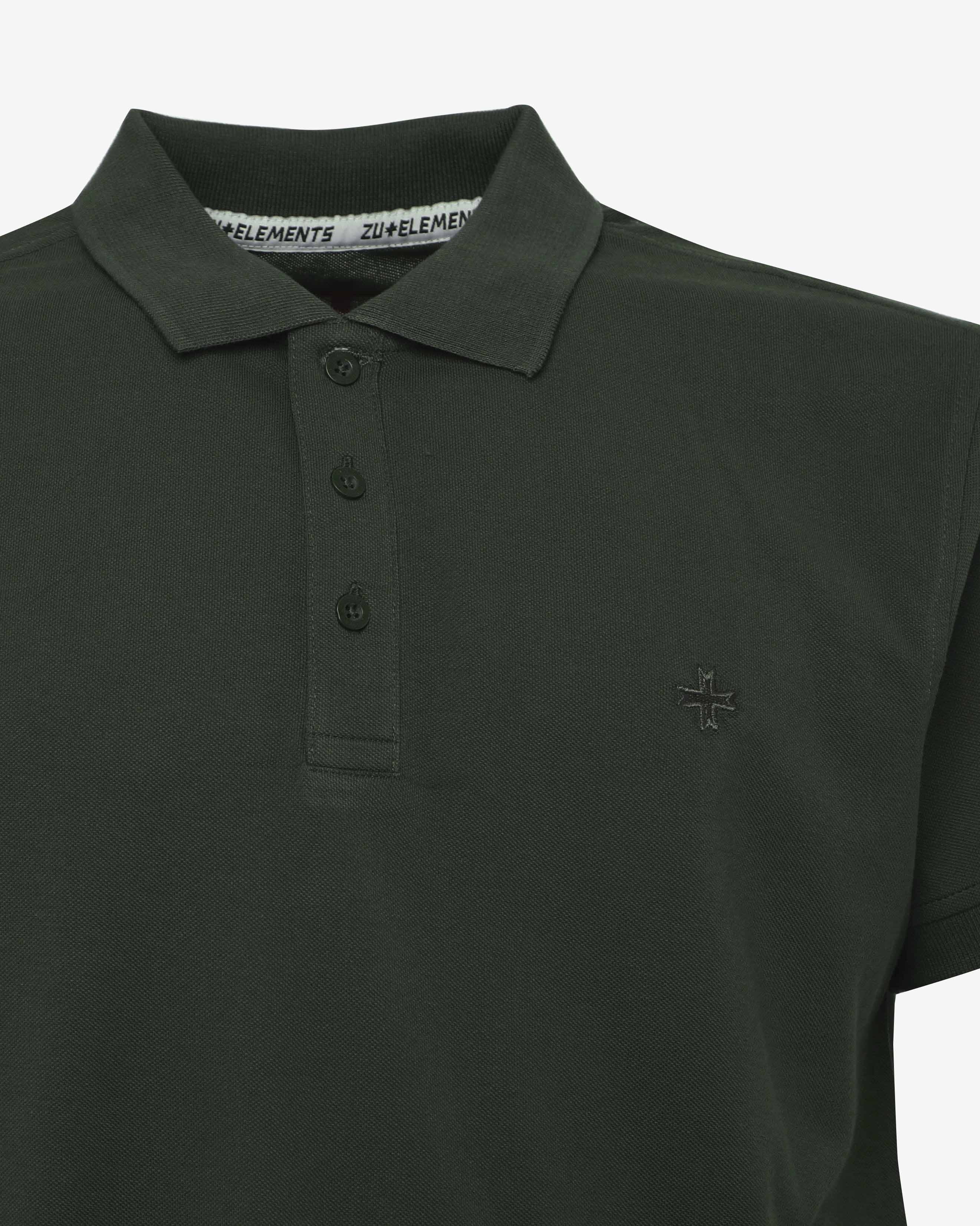 Polo in piquet con logo ricamato e dettagli sul fondo