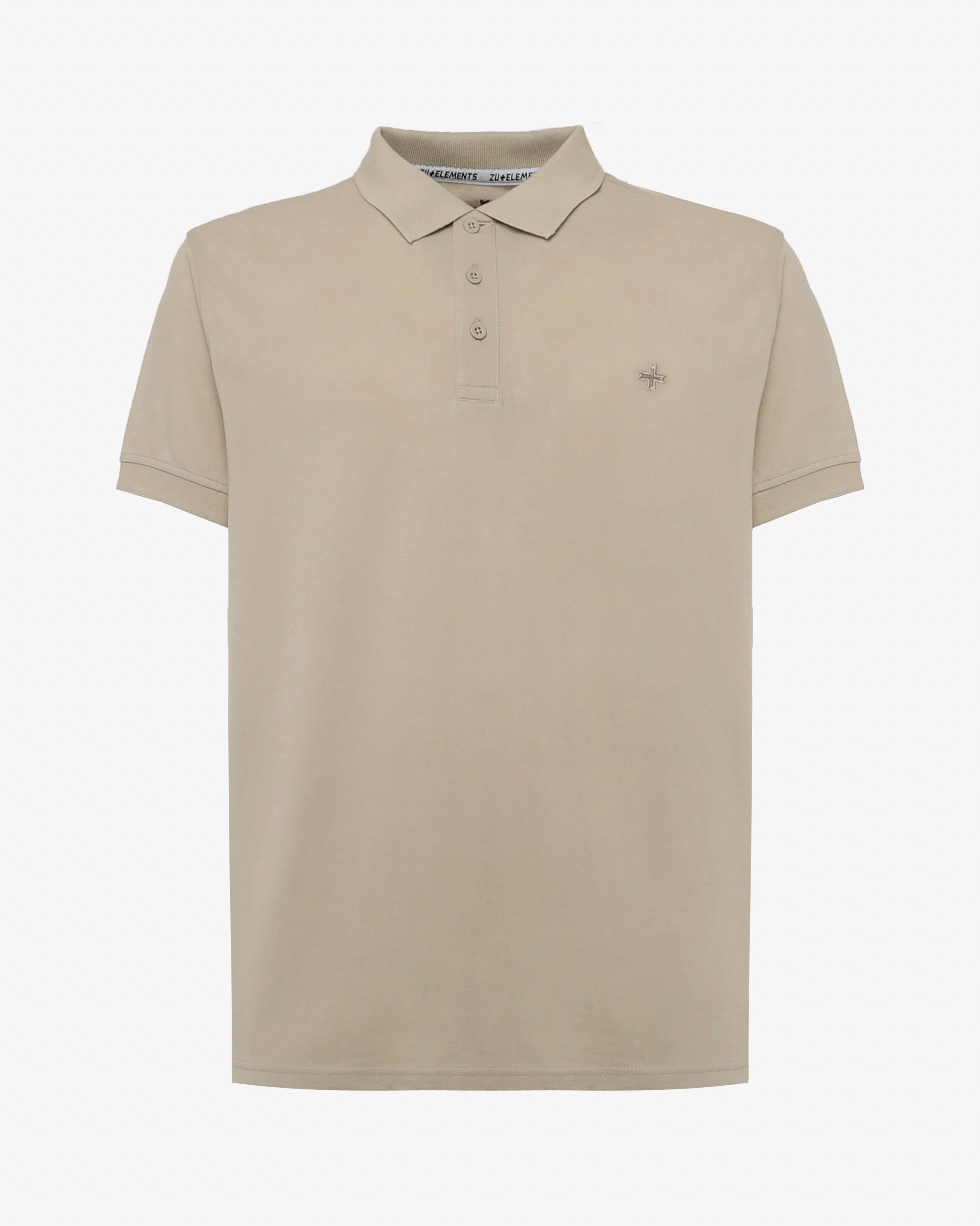 Polo in piquet con logo ricamato e dettagli sul fondo