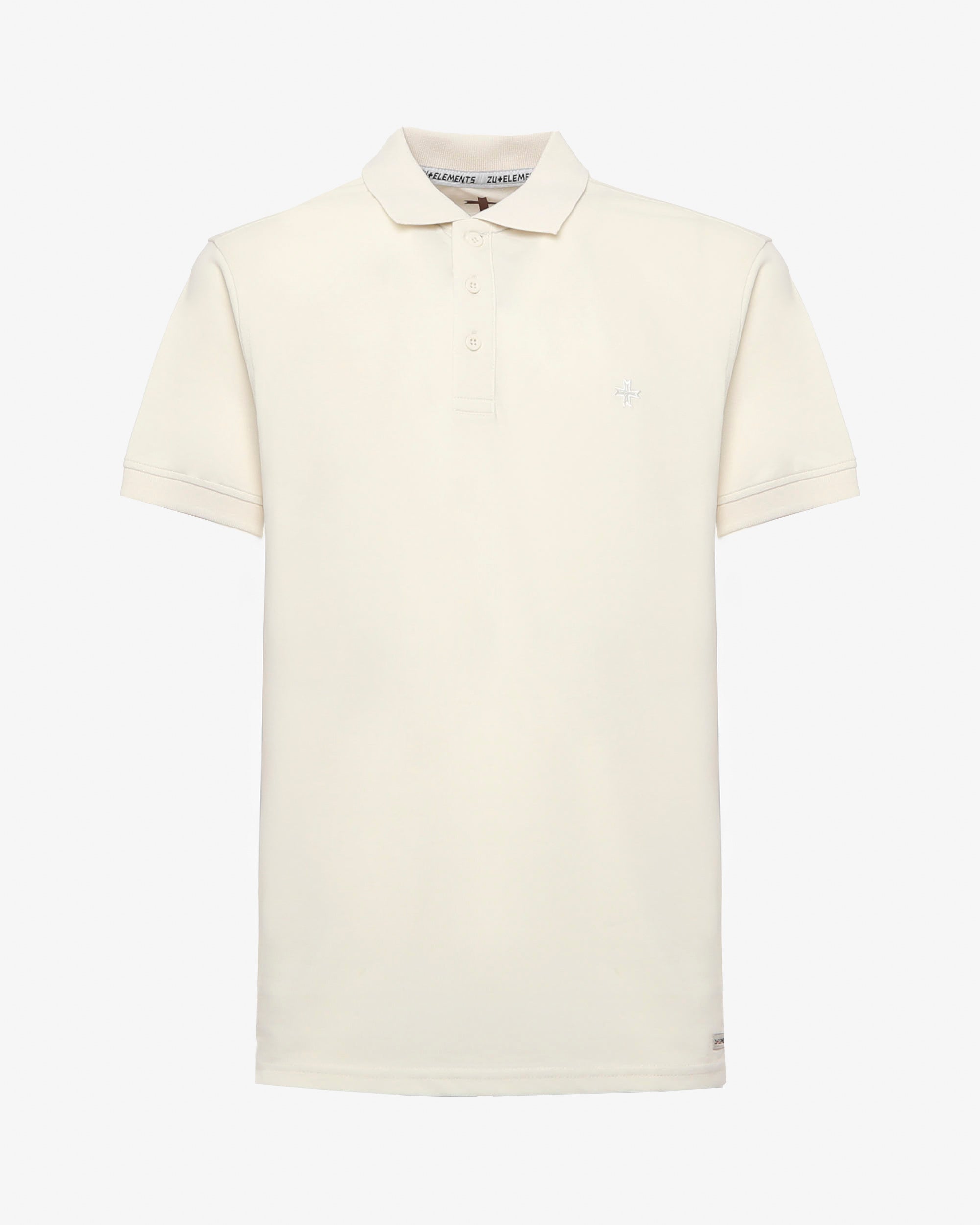 Polo in piquet con logo ricamato e dettagli sul fondo