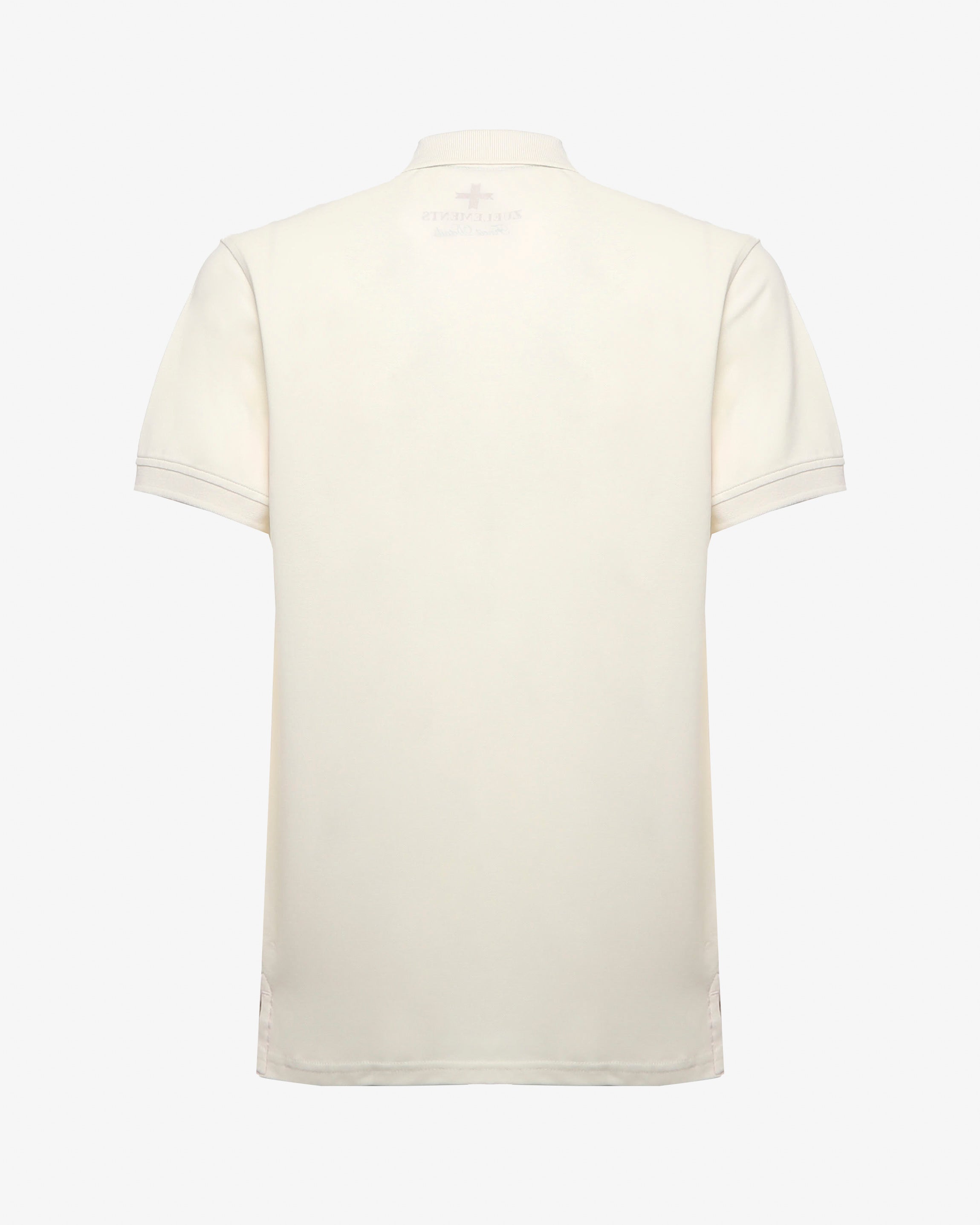Polo in piquet con logo ricamato e dettagli sul fondo
