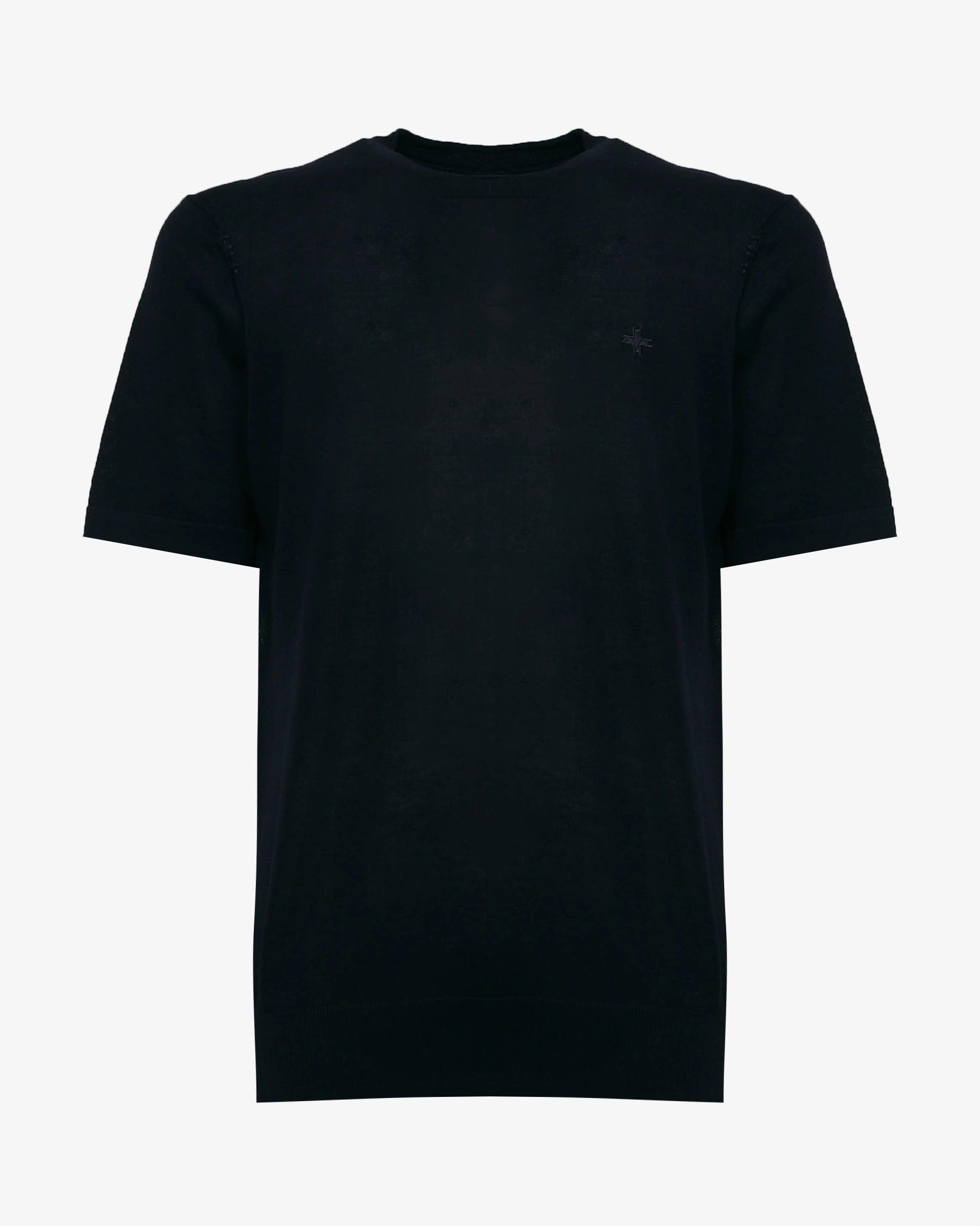 T-shirt in maglia maniche corte girocollo