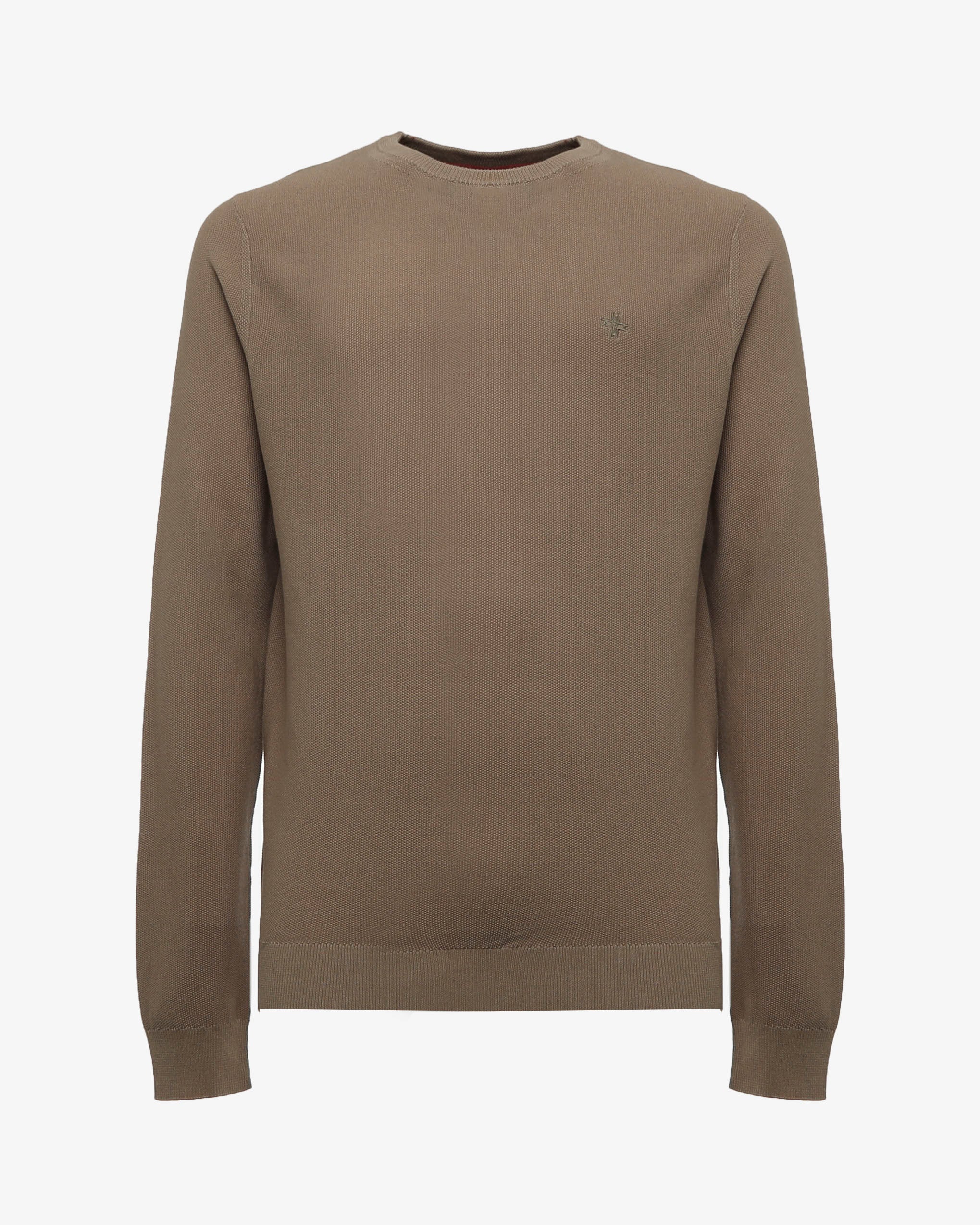 Maglia girocollo con polsini