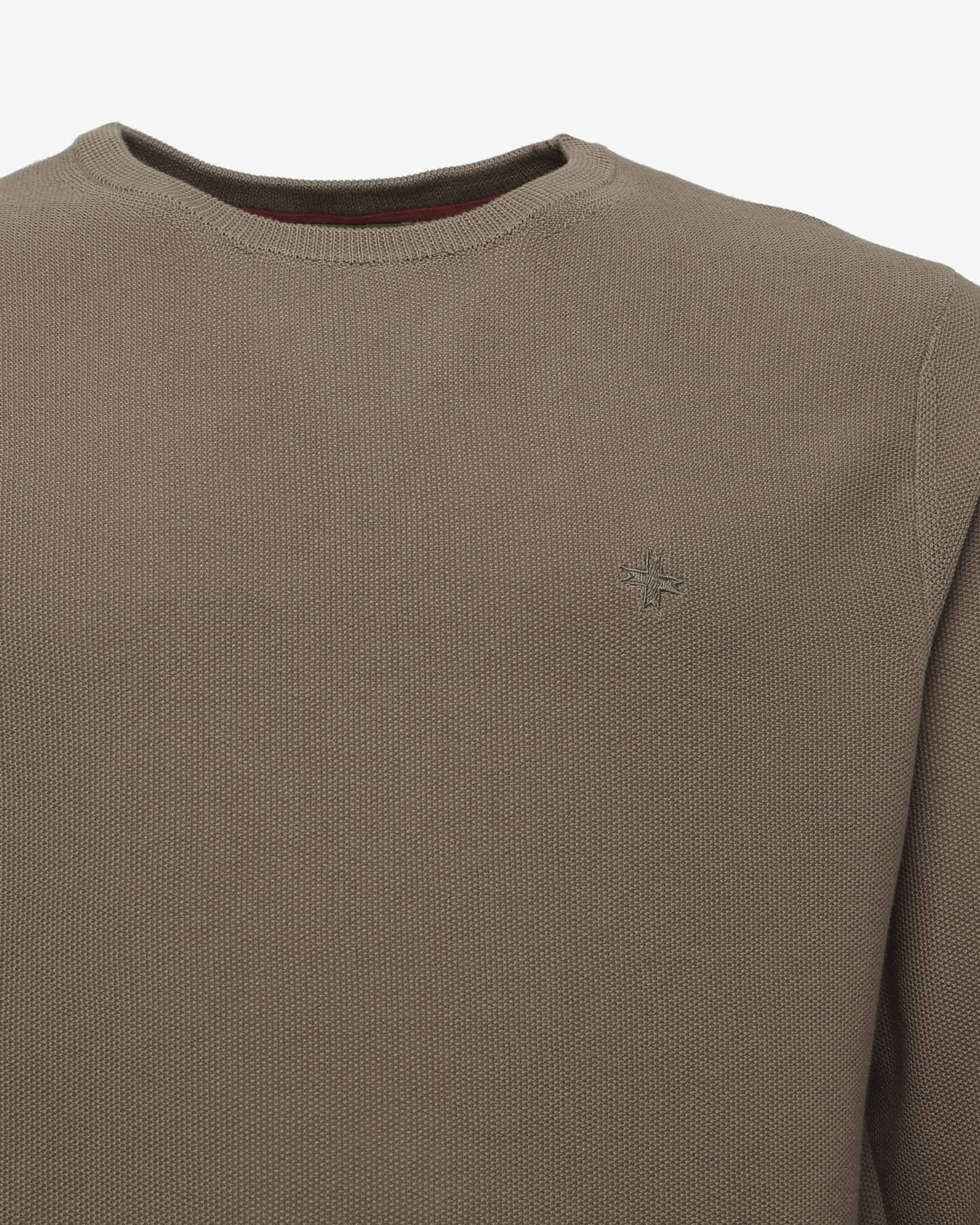 Maglia girocollo con polsini