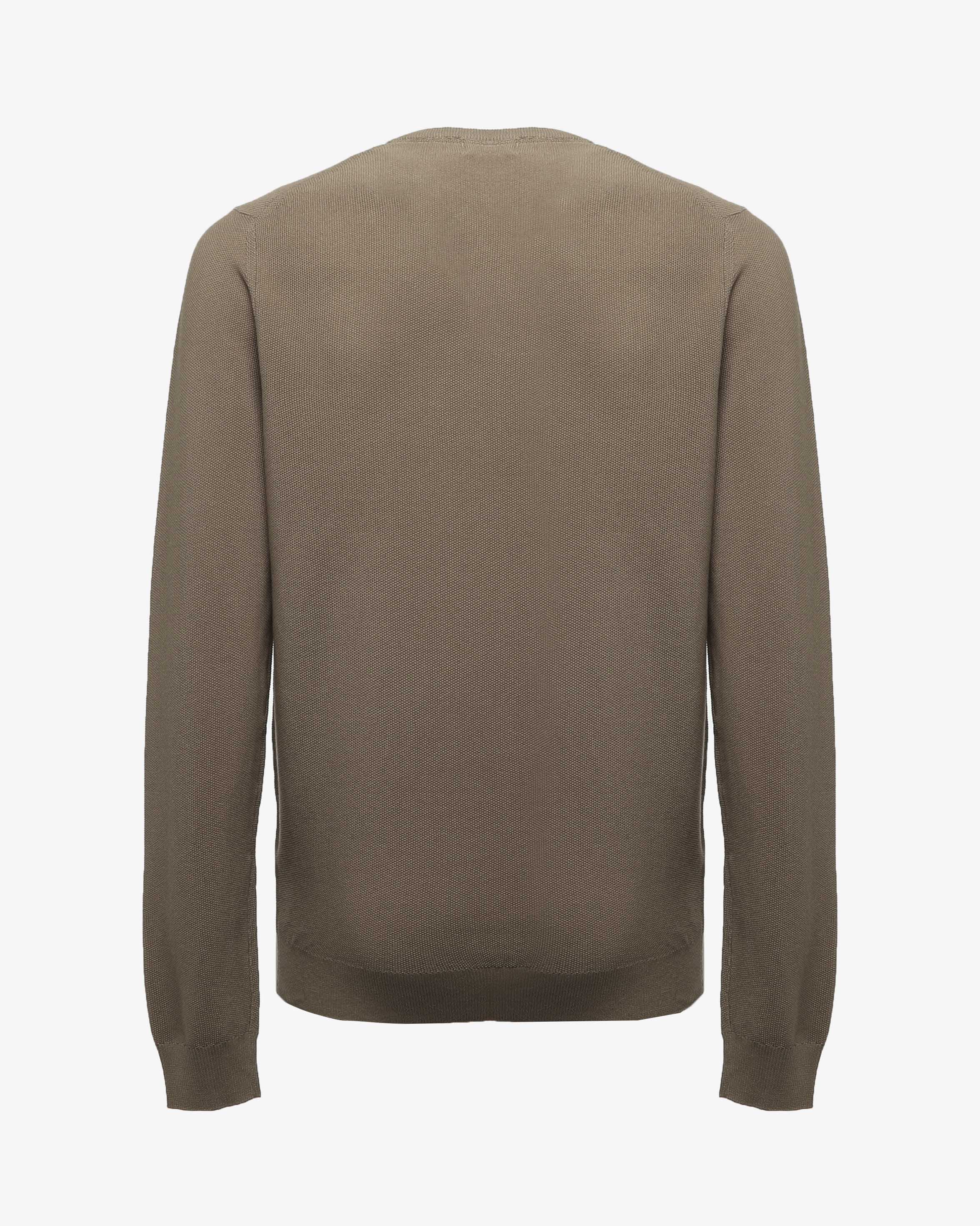 Maglia girocollo con polsini