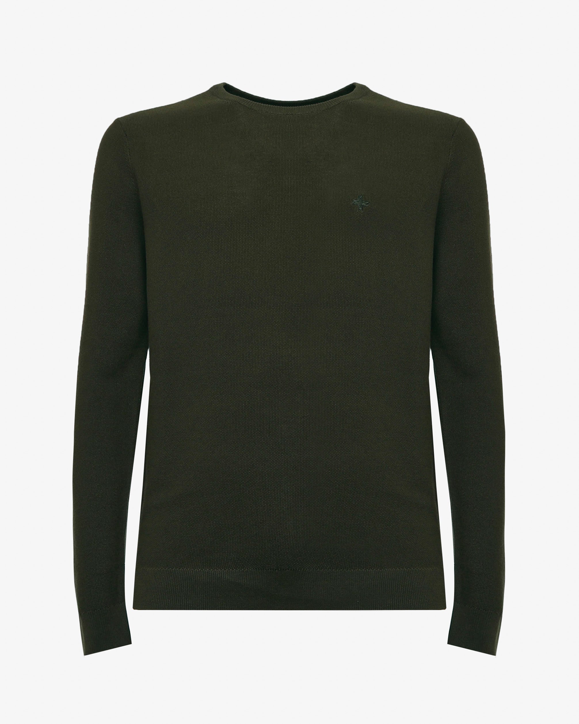 Maglia girocollo con polsini