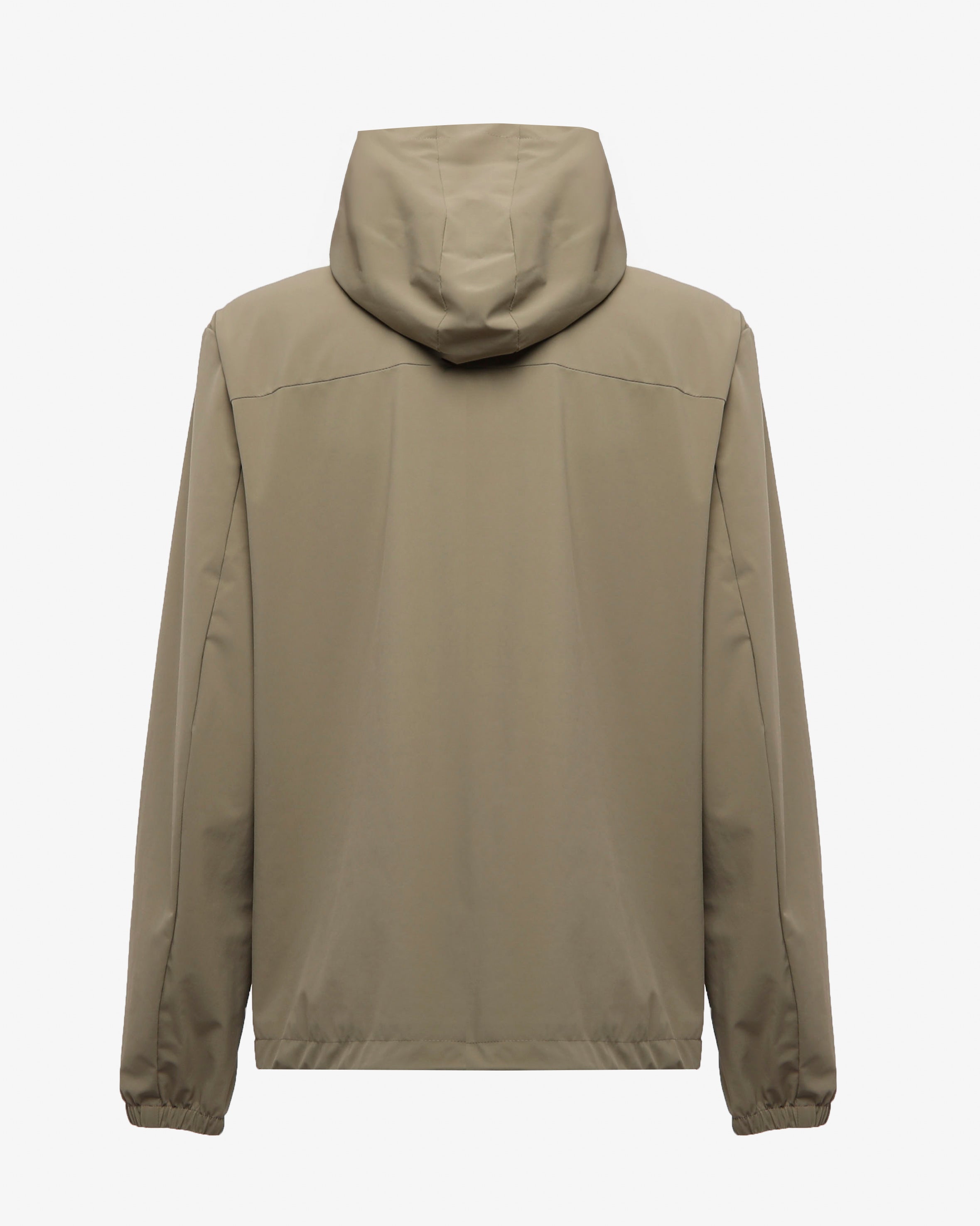 Giubbino zip con cappuccio e chiusura frontale