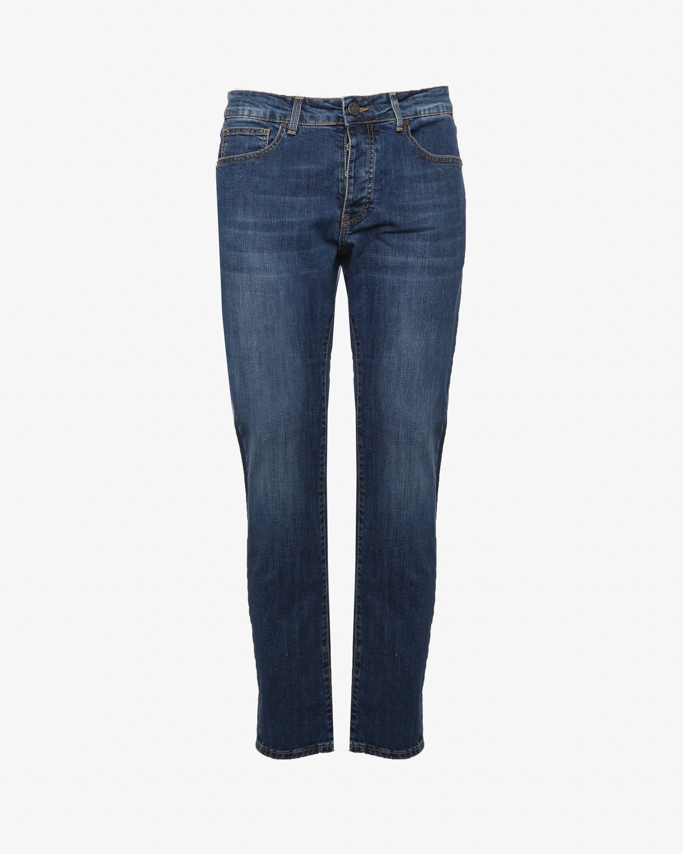 Jeans slim fit blu medio