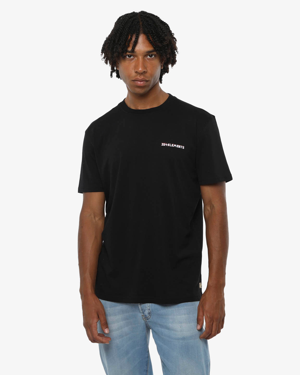 T-shirt girocollo maniche corte, stampa lato cuore logata