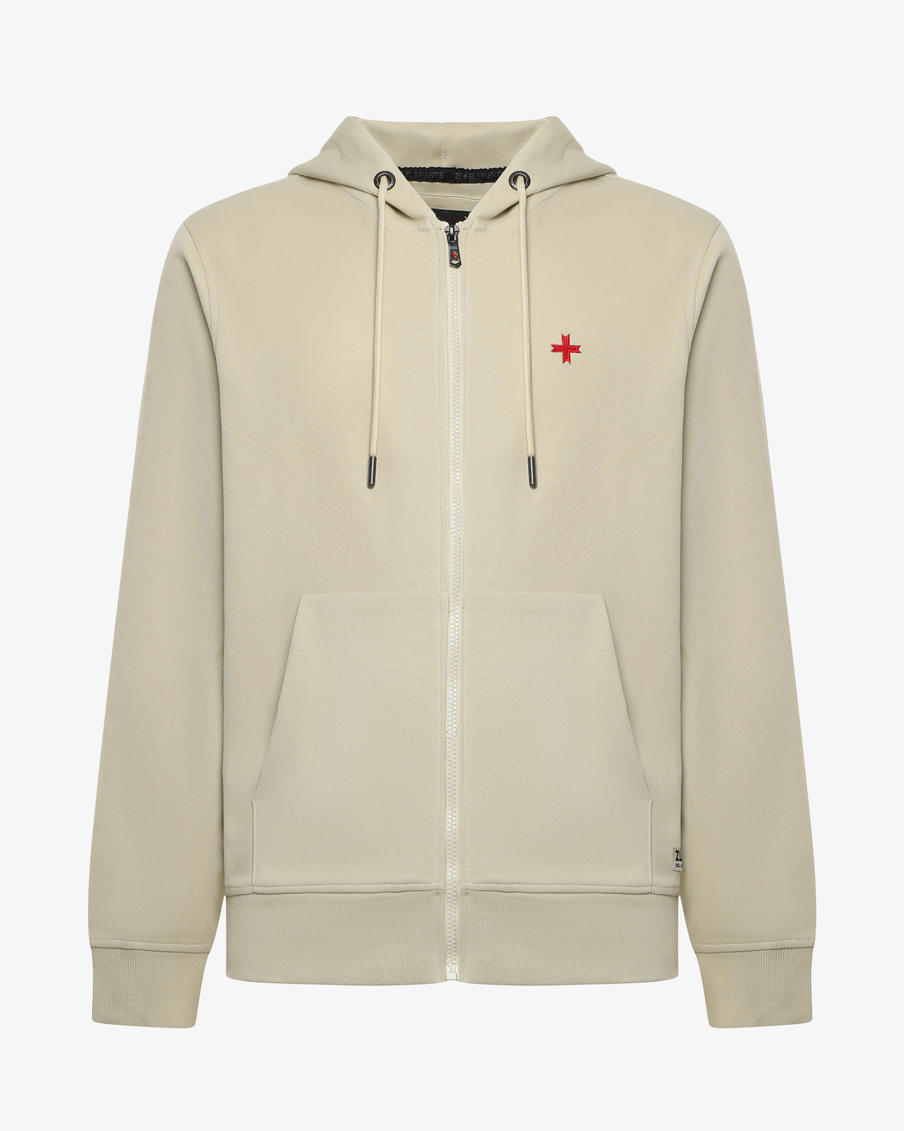Felpa con zip e cappuccio