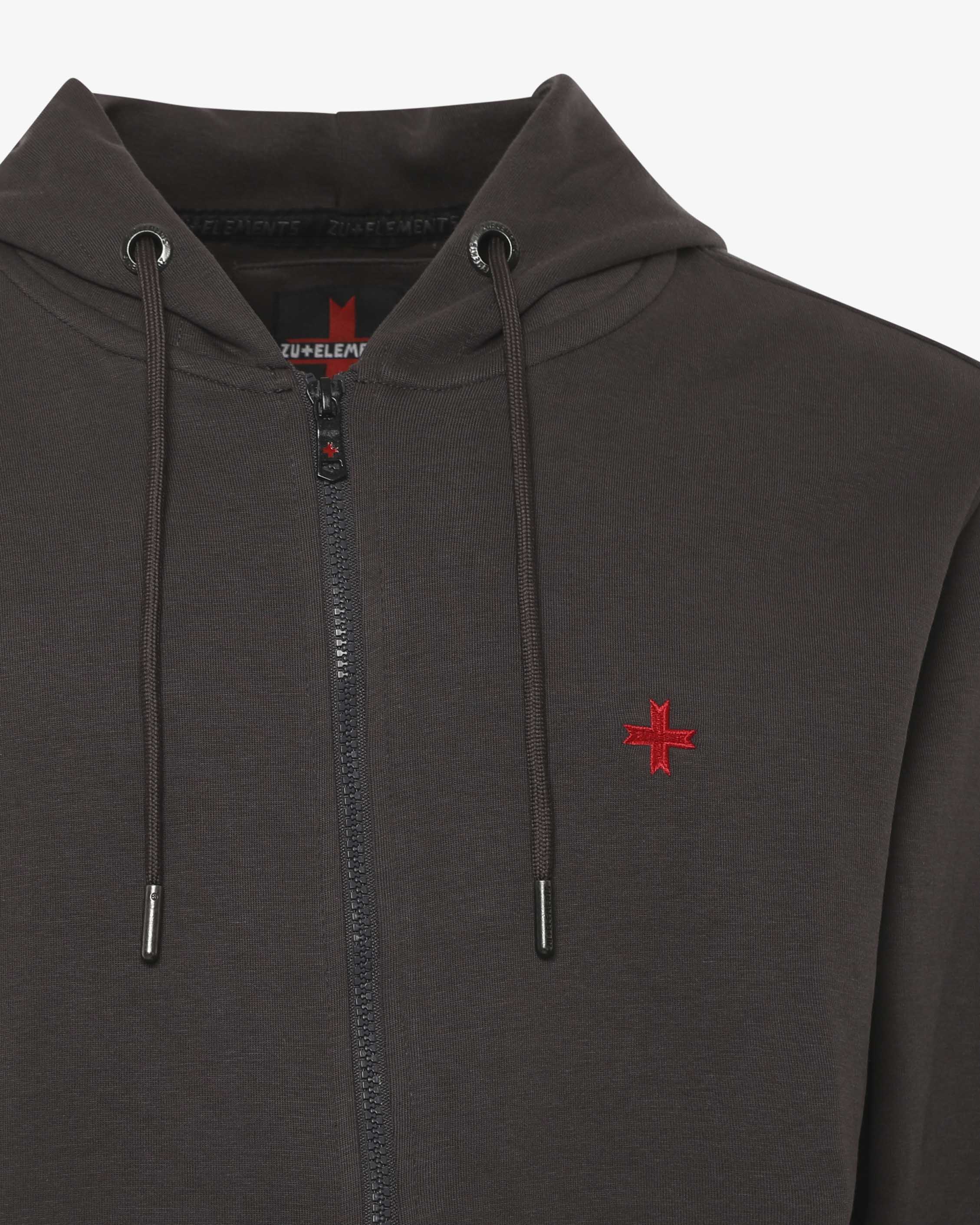 Felpa con zip e cappuccio