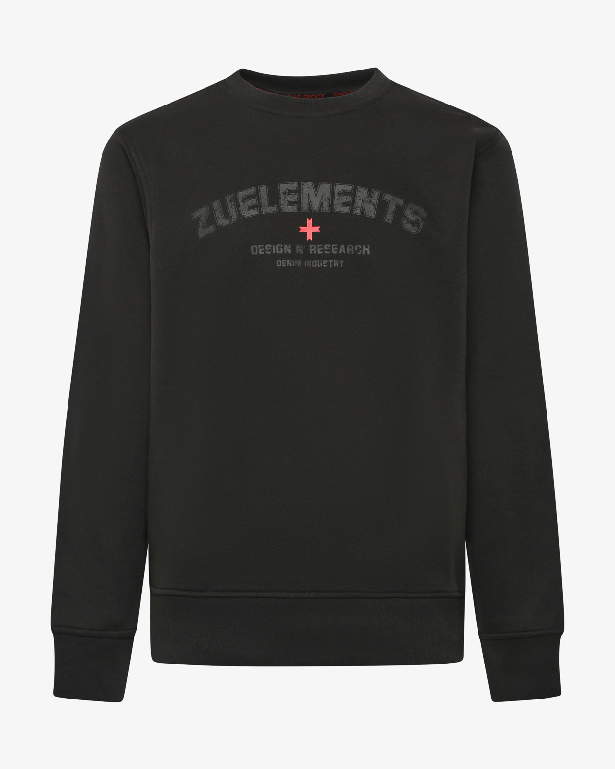 Felpa girocollo Design N' Research - fondo a costine