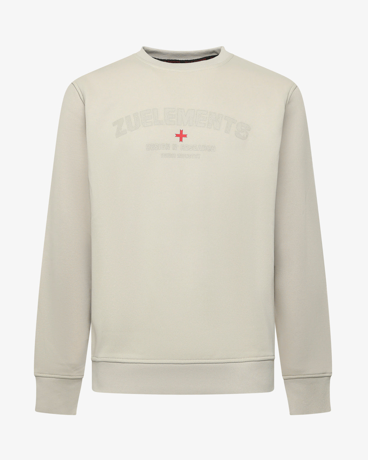 Felpa girocollo Design N' Research - fondo a costine