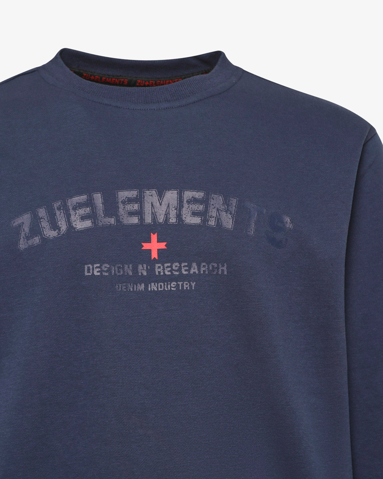 Felpa girocollo Design N' Research - fondo a costine