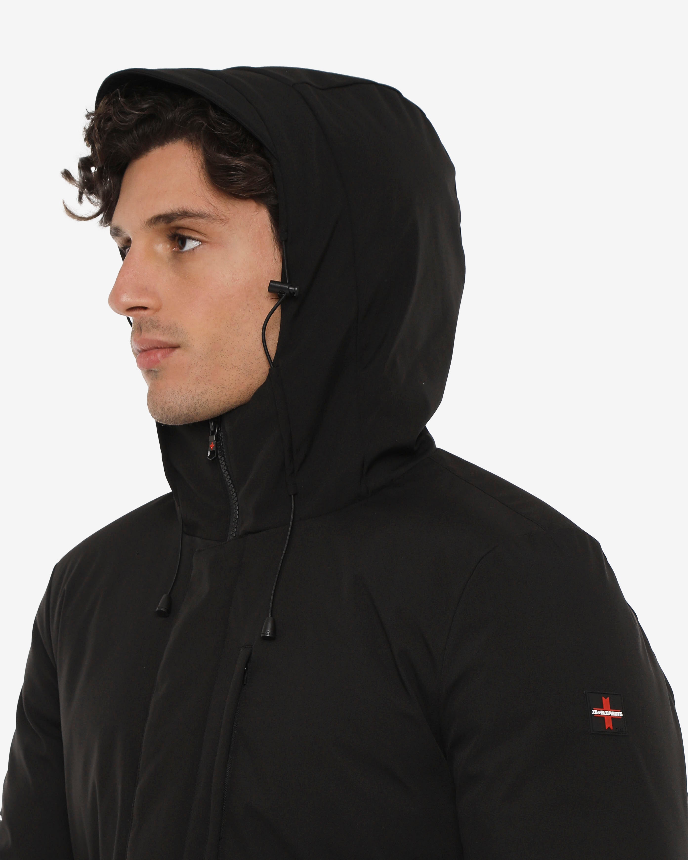 Giubbotto trapuntato con Zip e cappuccio