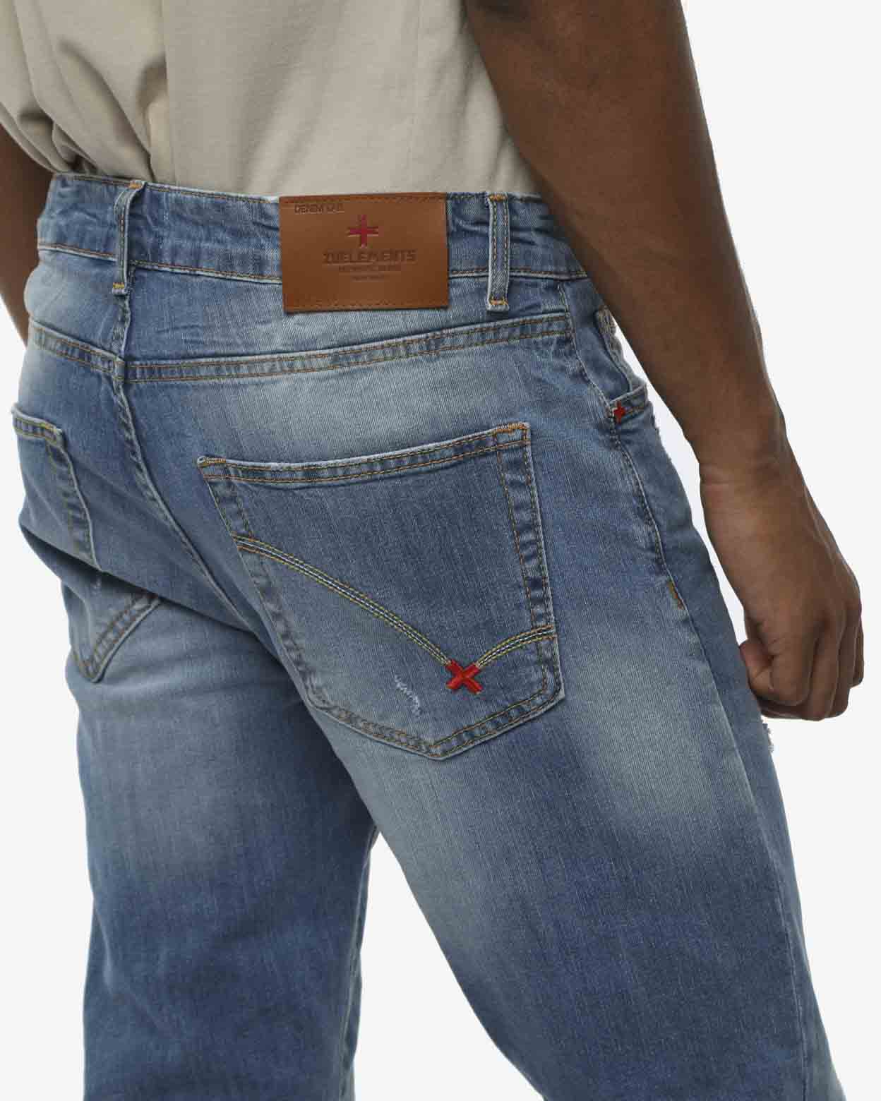 Jeans slim fit Sammy in tono medium blue